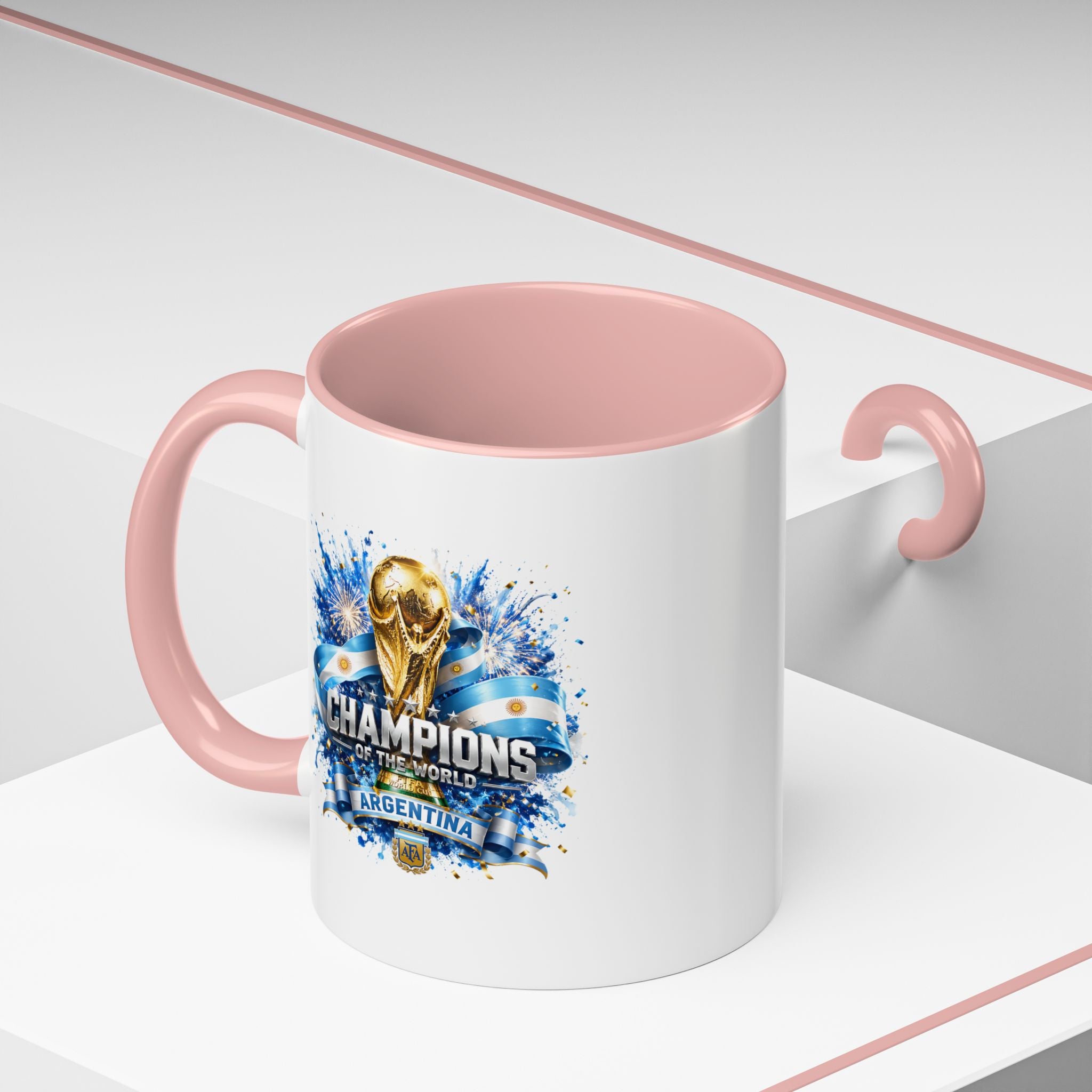 Argentina World Cup Champions Coffee Mug — 'Champions of the World' Accent Mug