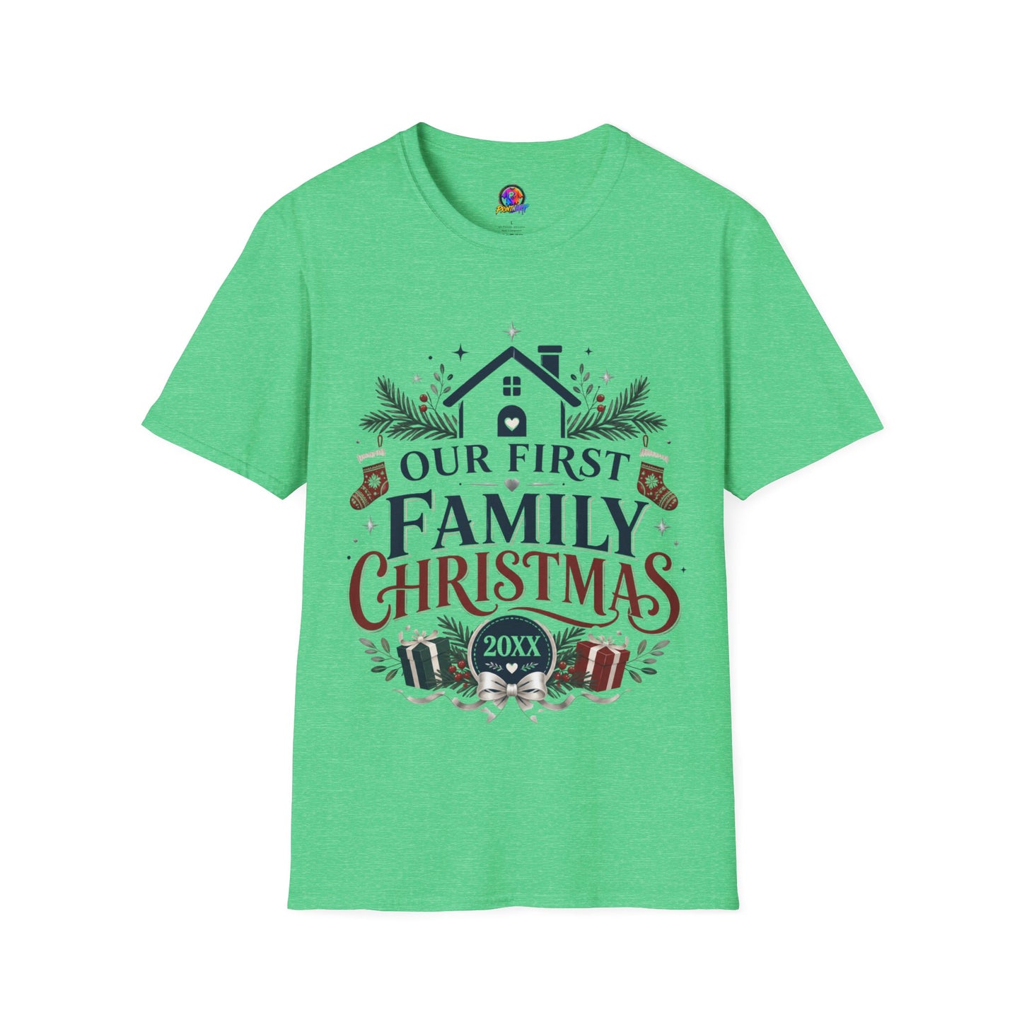 T-Shirt — Our First Family Christmas Personalized Tee