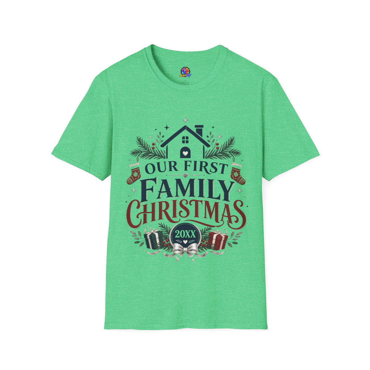 T-Shirt — Our First Family Christmas Personalized Tee