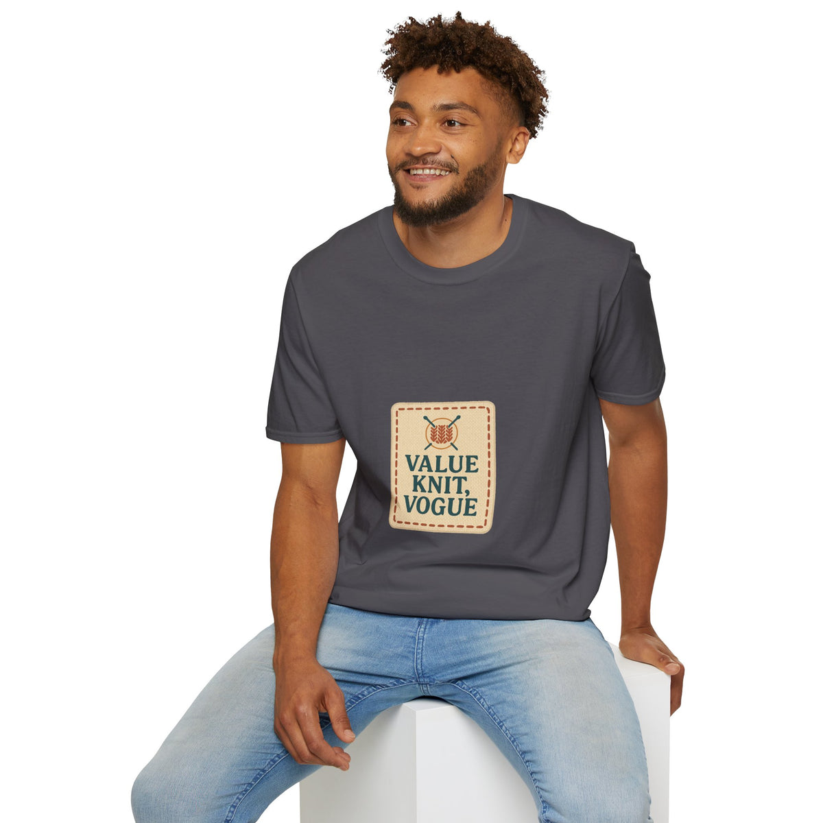 Value Knit Vogue T-Shirt — Vintage Knitting Graphic Tee - Trending Now - October 2026