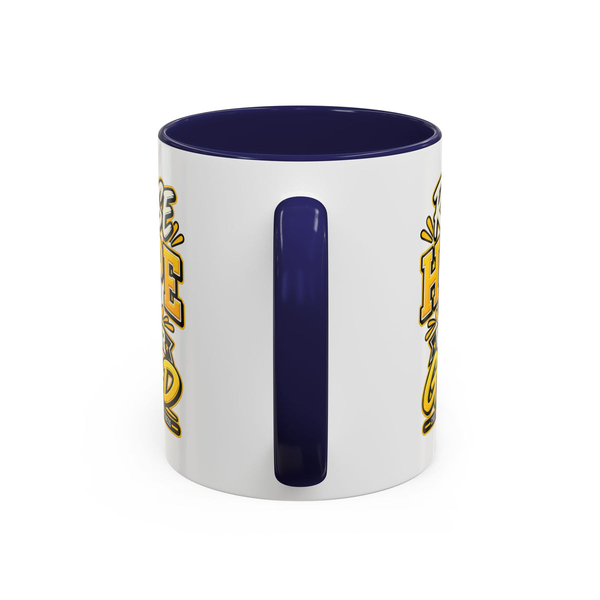 Raise Hope Wear Gold Cancer Awareness Coffee Mug (Accent, 11/15oz)