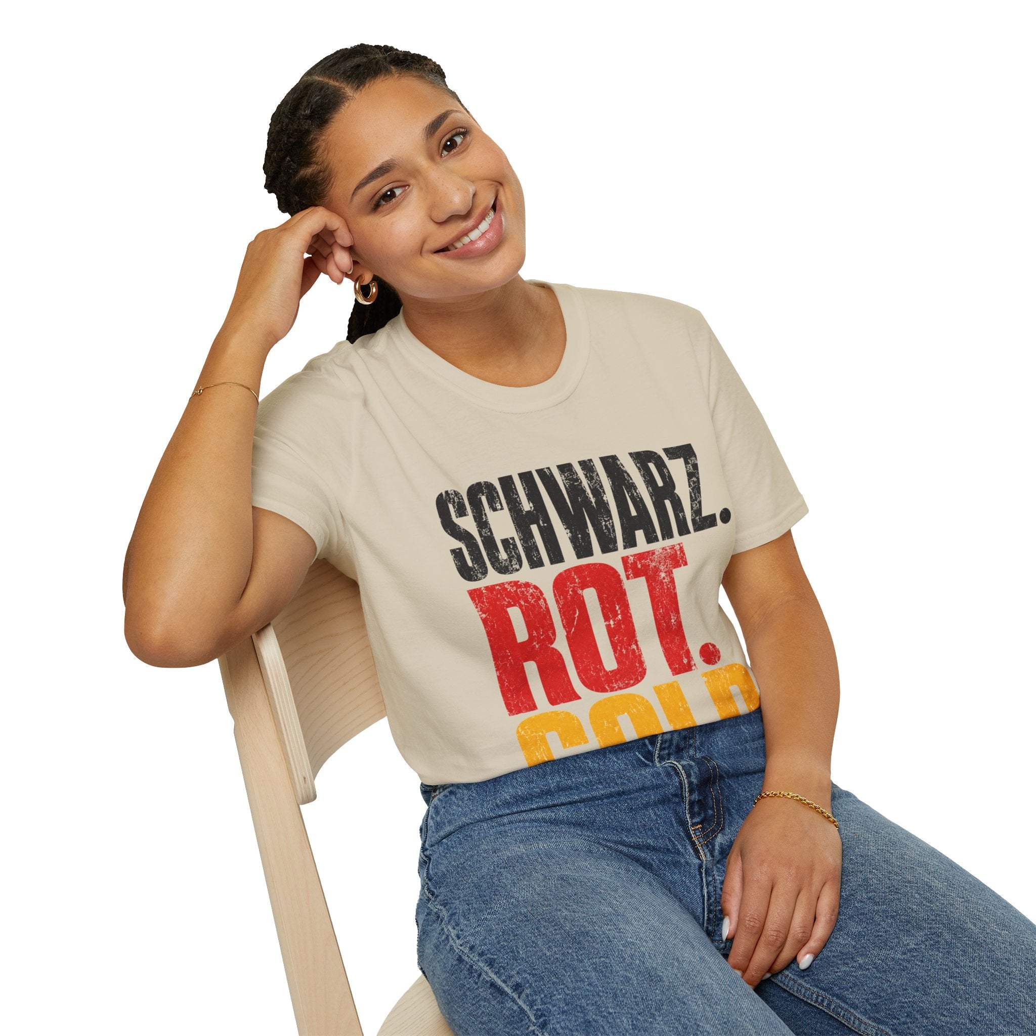 Germany Schwarz Rot Gold T-Shirt — German Flag Pride Graphic Tee