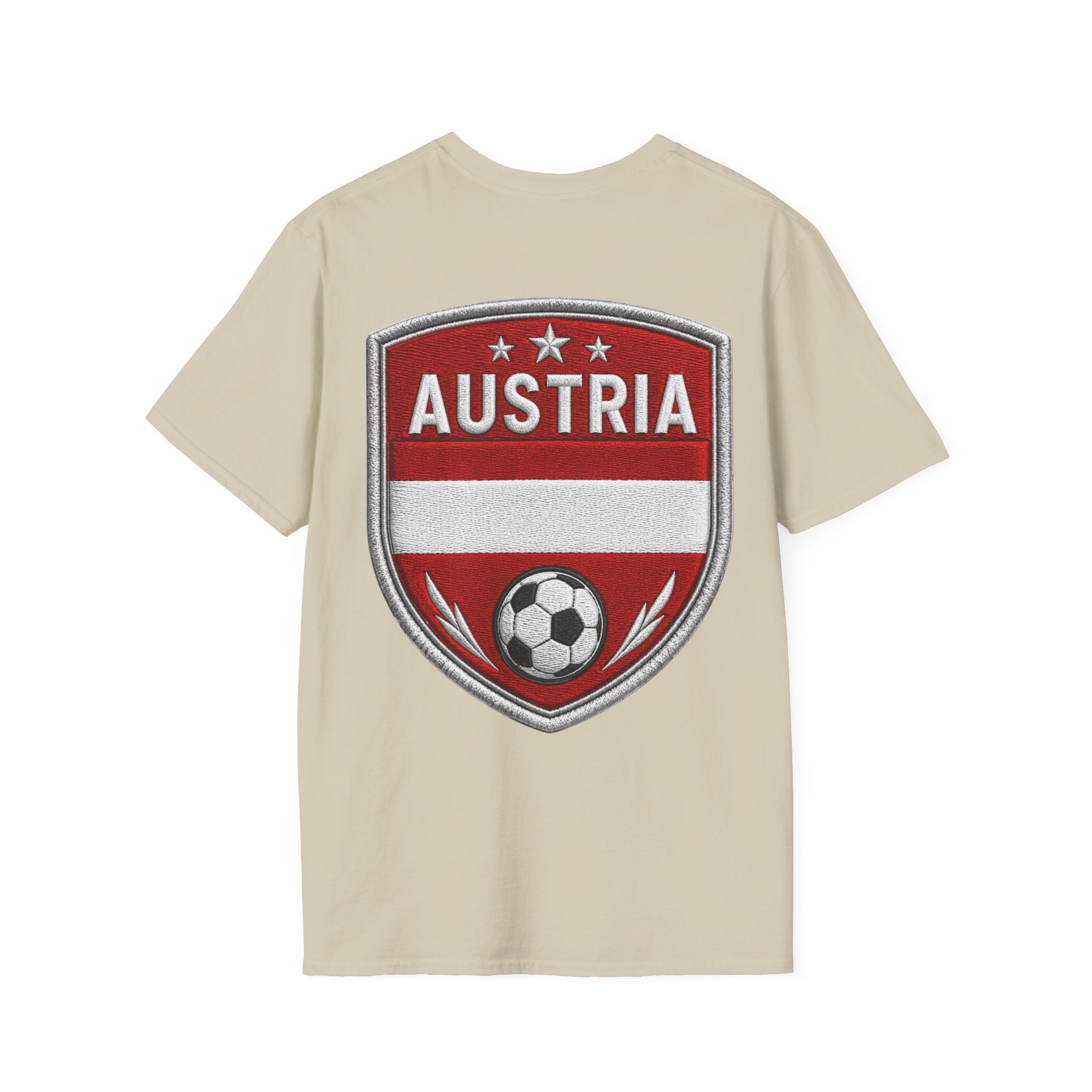 Austria  Alpine Charge Soccer T-Shirt — Mountain Football Graphic Tee -