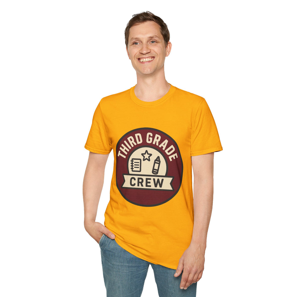 Third Grade Crew T-Shirt — Retro School Teacher & Student Tee - Trending Now - August 2026