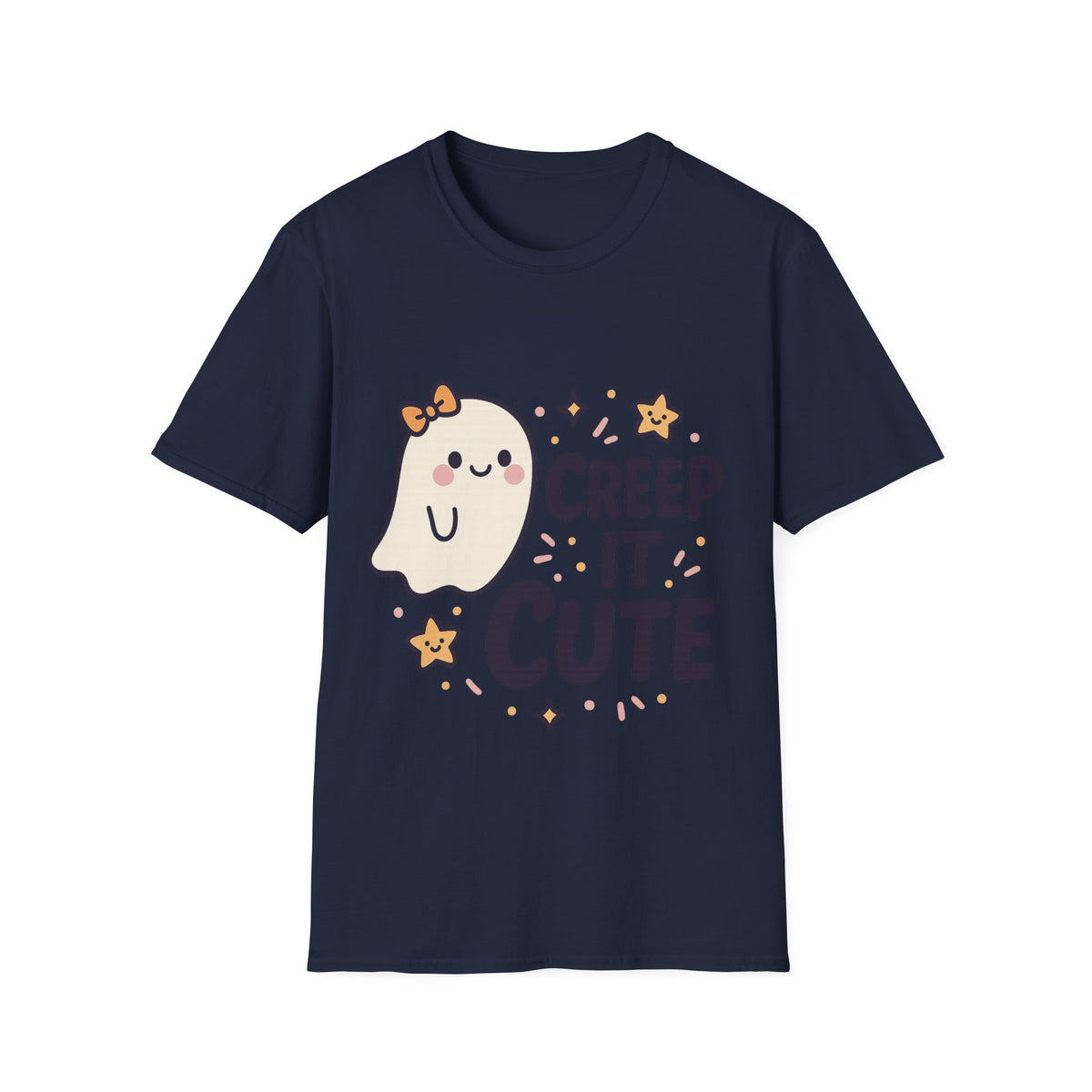 "Creep It Cute" Funny Ghost Tee | Pastel Spooky Season Halloween T-Shirt - Trending Now - September 2026
