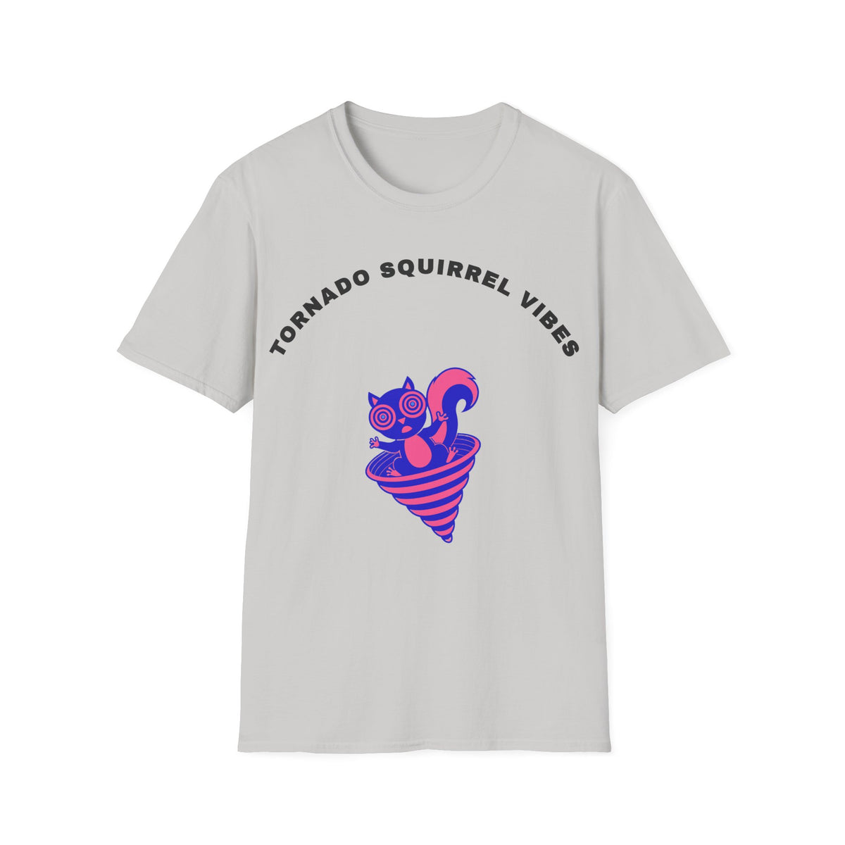 T-Shirt — Tornado Squirrel Vibes Cute Cat Cone Graphic Tee - Trending Now - September 2026