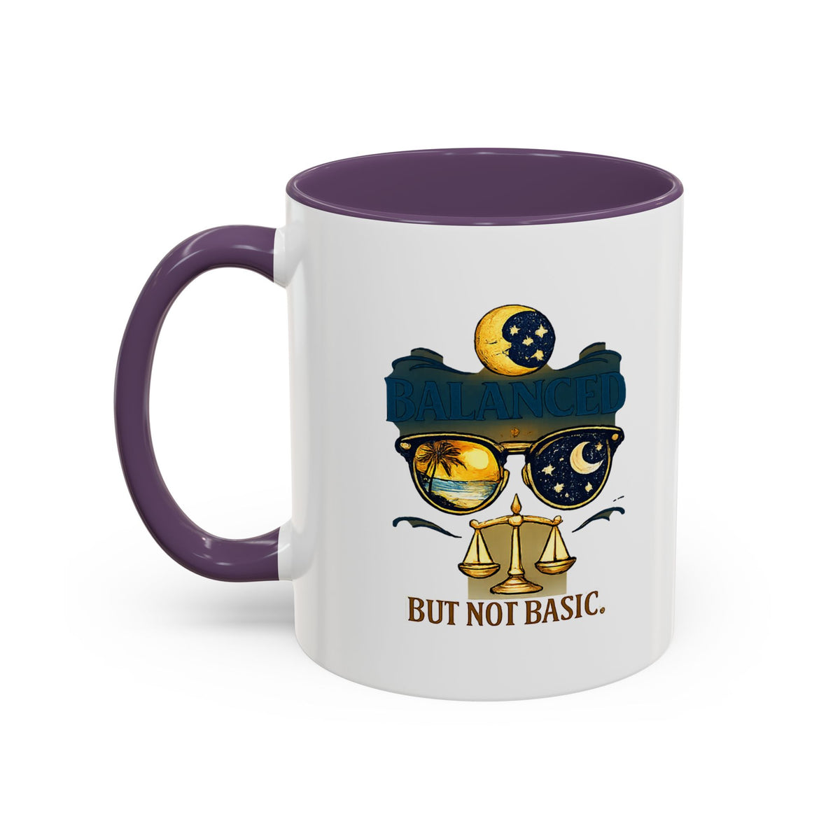 Libra Zodiac Accent Coffee Mug