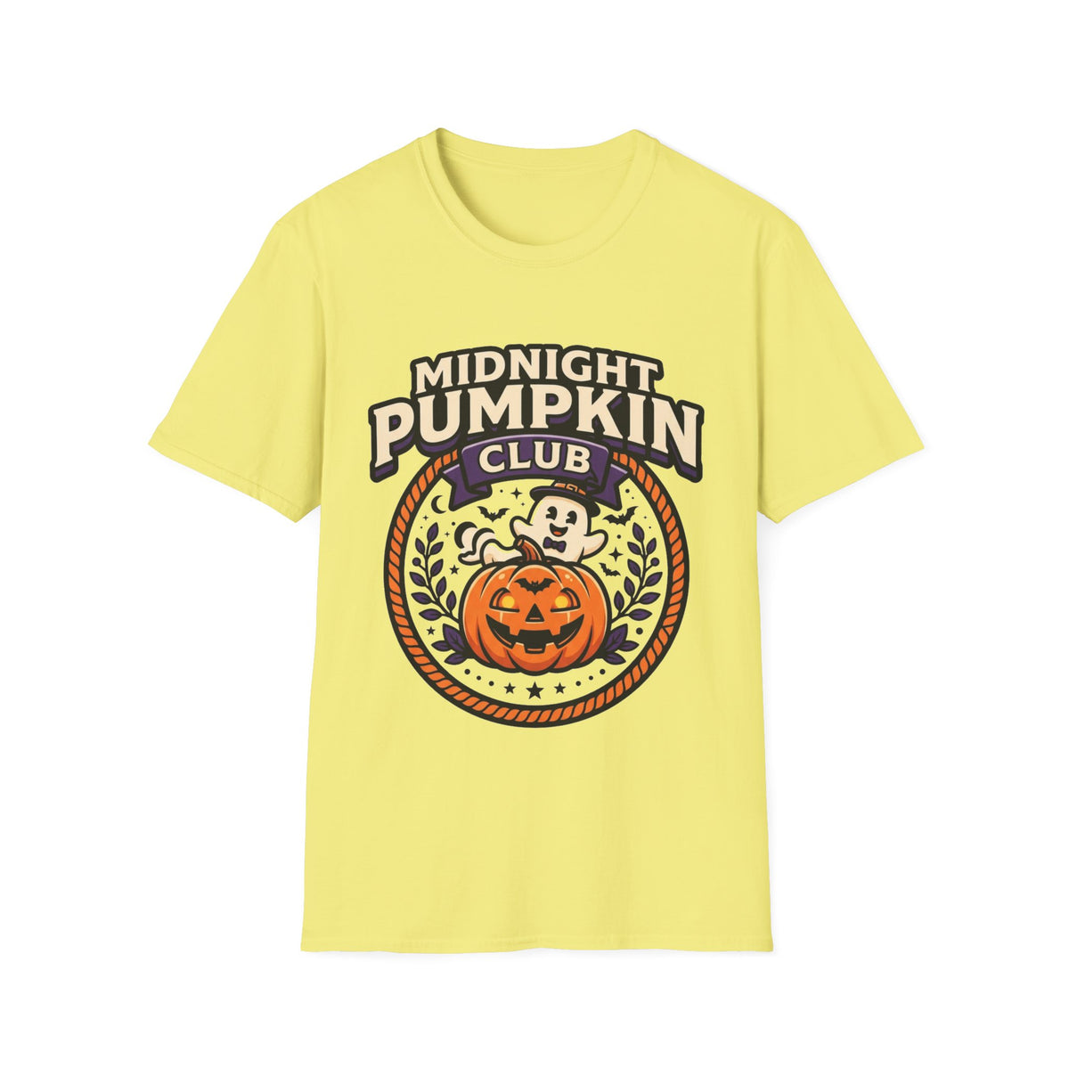 Midnight Pumpkin Club T-Shirt — Halloween Pumpkin Graphic Tee - Trending Now - August 2026