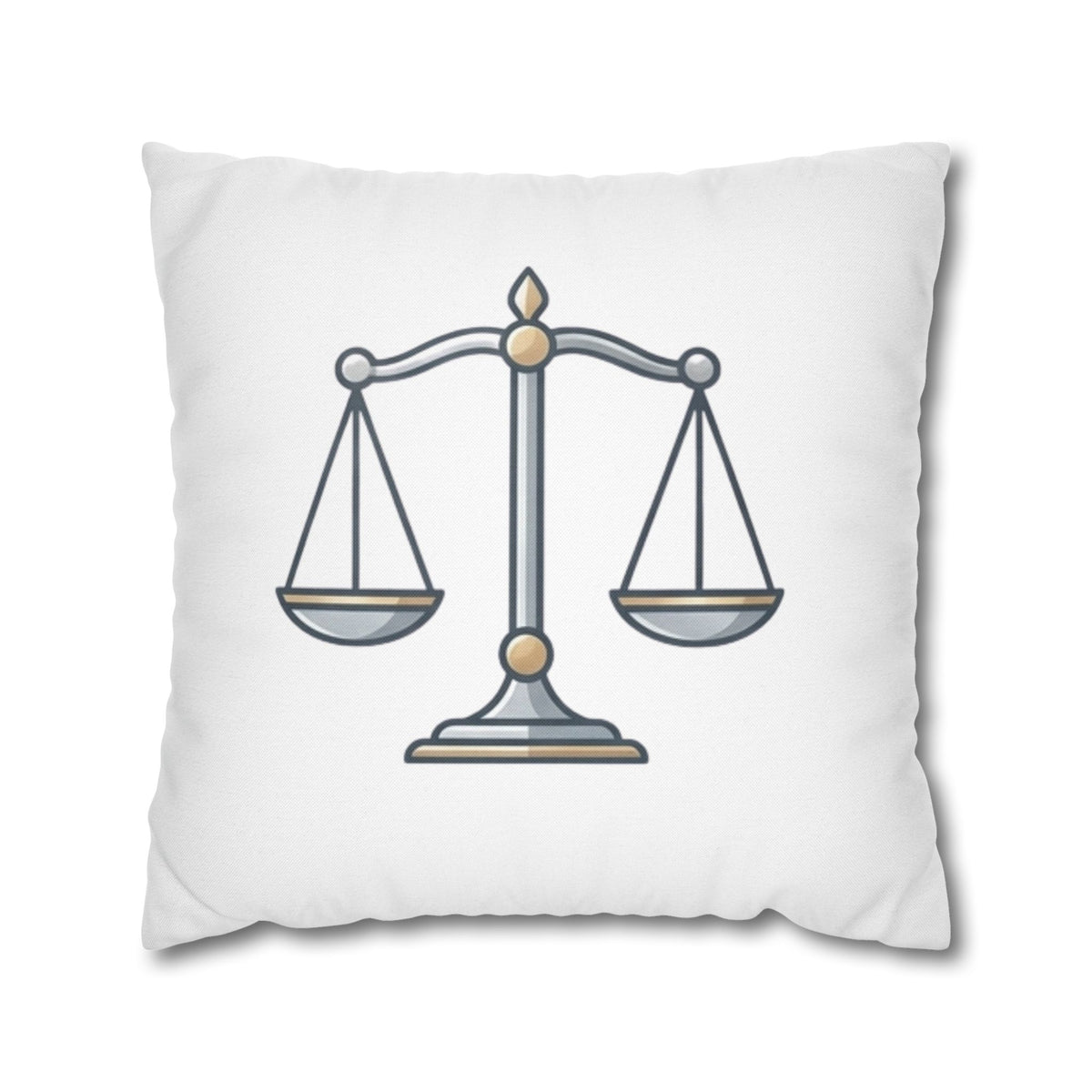 Libra Scales Decorative Pillowcase — Zodiac Balance Throw Pillow Cover