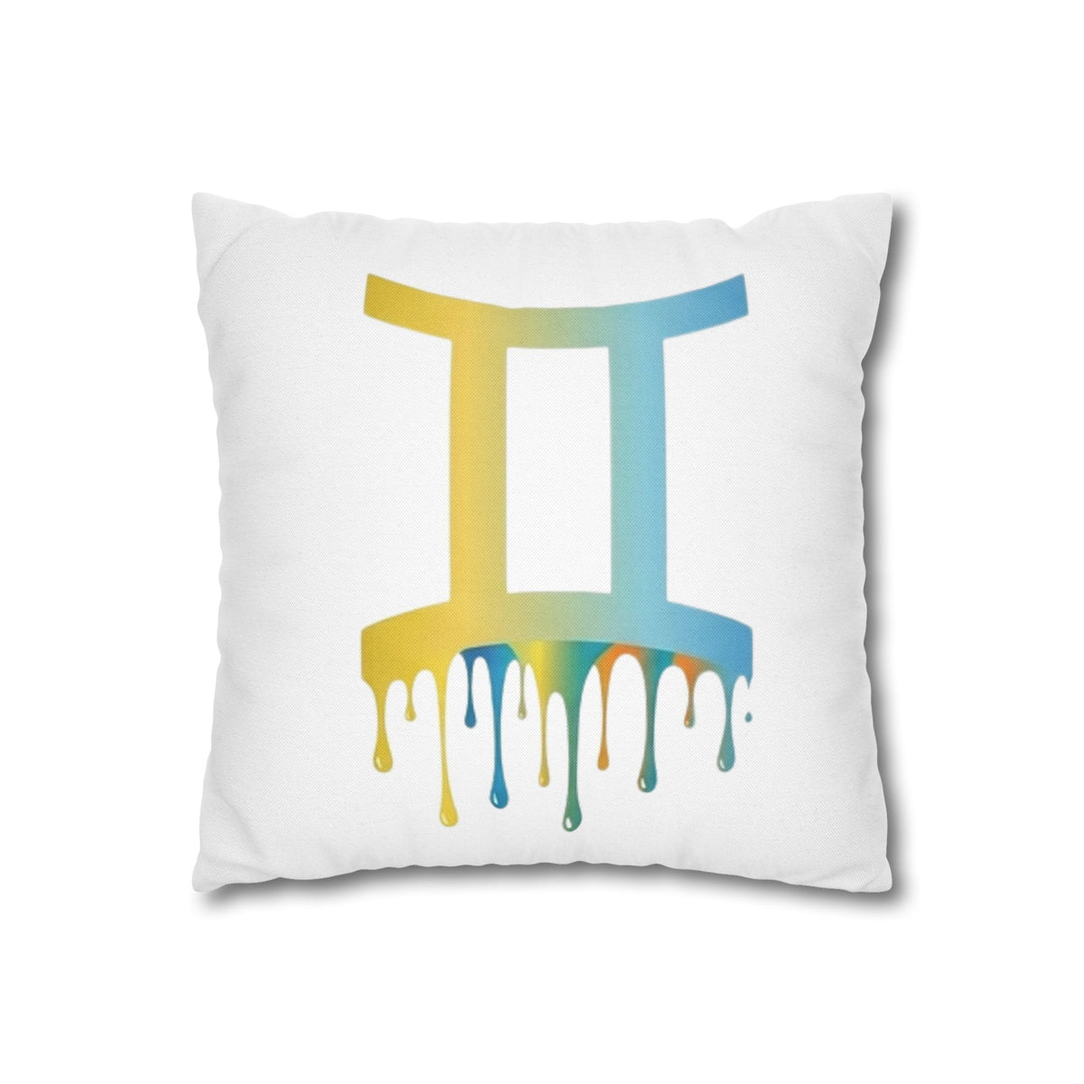 Gemini Drip Zodiac Pillow pillowcase Spun Square Pillowcase