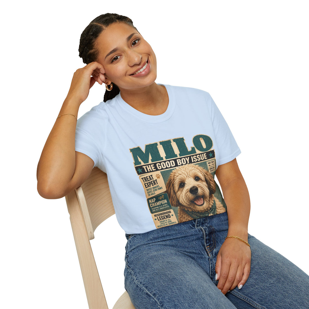 Milo 'The Good Boy Issue' Dog Magazine T-Shirt