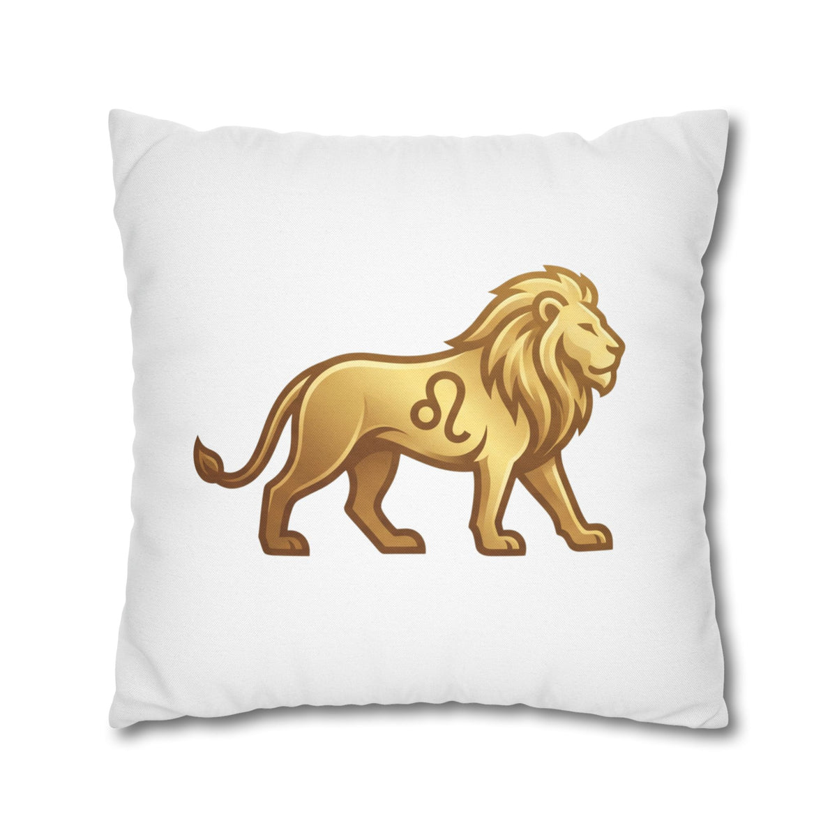 Leo Zodiac Lion Pillowcase — Astrology Decorative Throw Pillow Cover