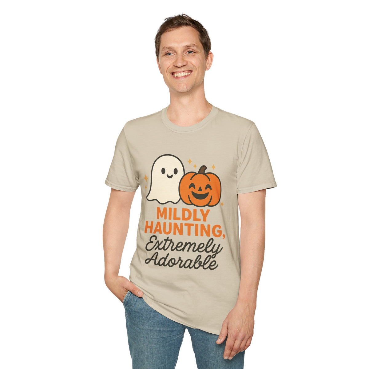 Mildly Haunting Extremely Adorable Ghost T-Shirt, Cute Halloween Pumpkin Tee - Trending Now - September 2026