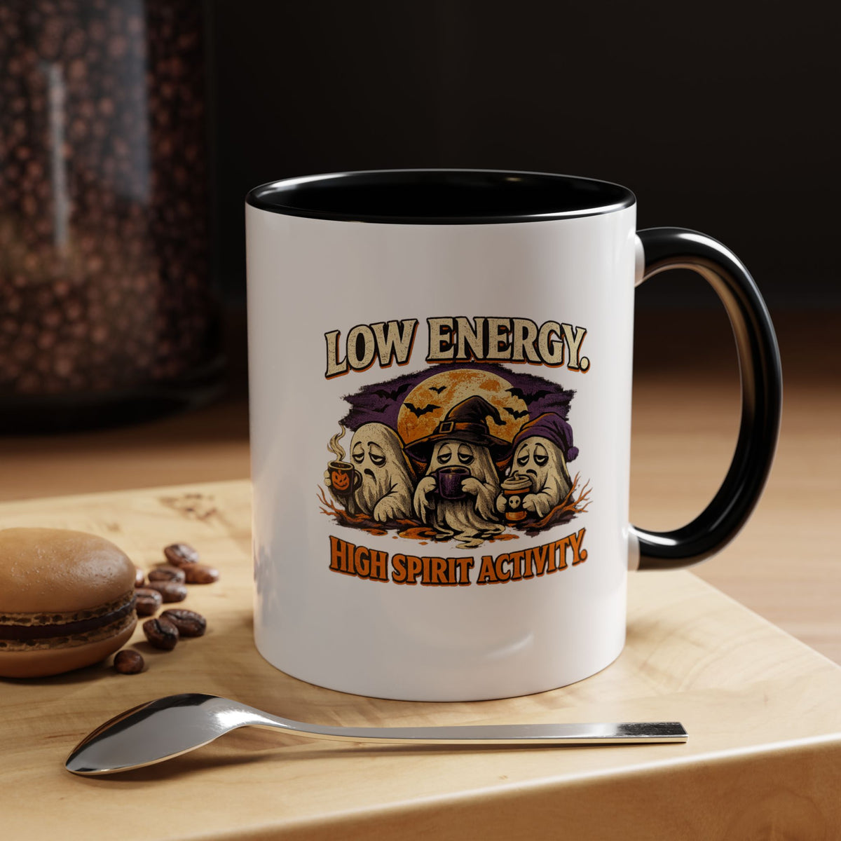 Halloween  Low Energy High Spirit  Accent Coffee Mug