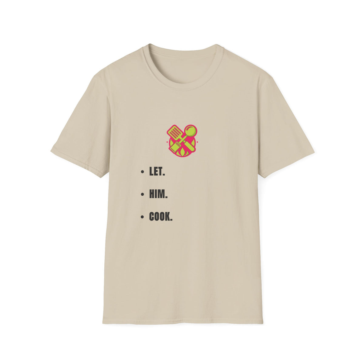 T-Shirt — LET. HUM. COOK. Minimalist Cooking Heart Graphic - Trending Now - September 2026