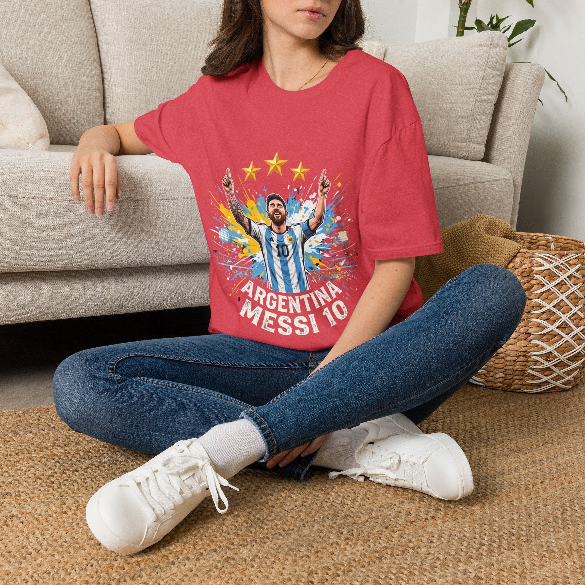 Argentina Messi  Soccer T‑Shirt — Argentina Messi 10 Fan Tee