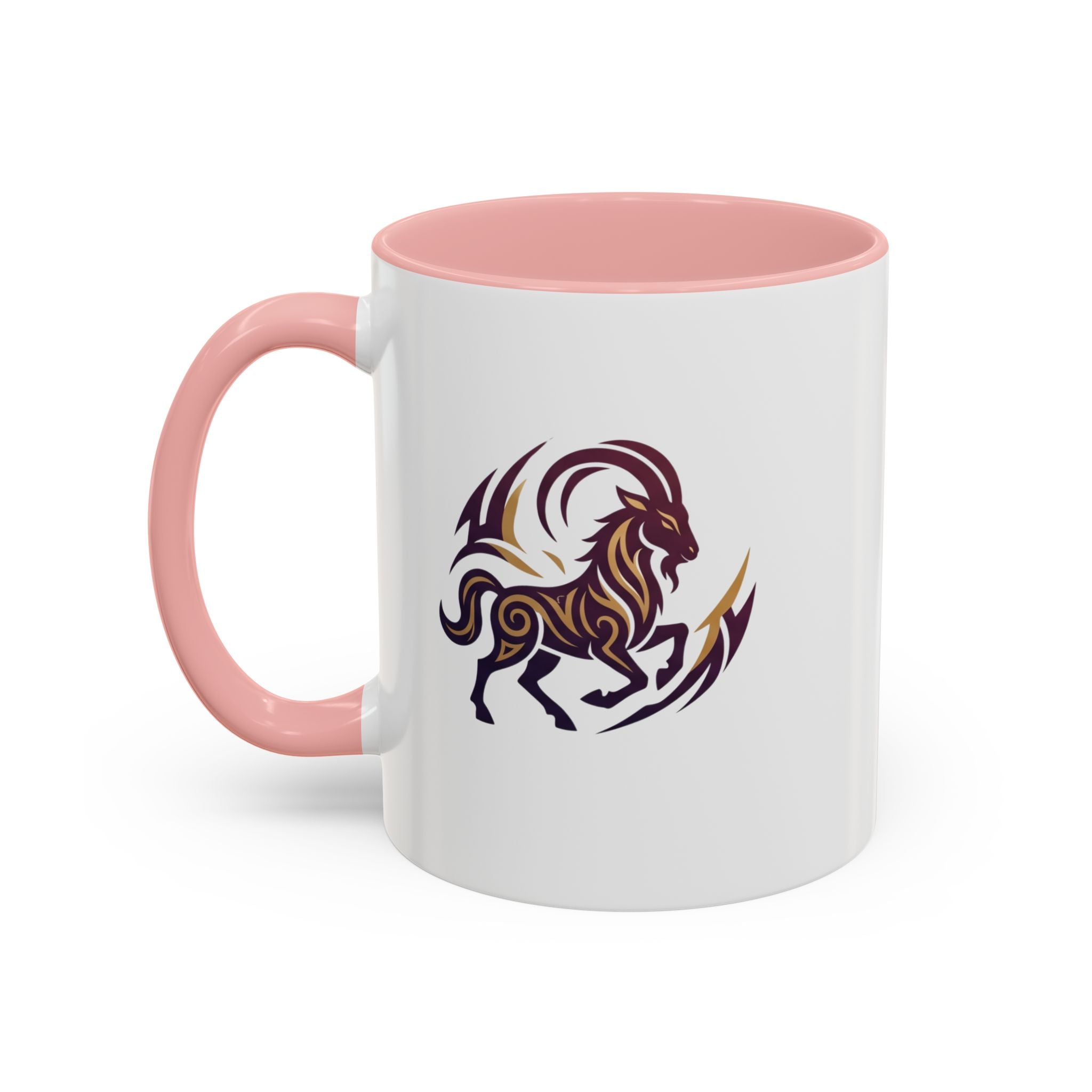 Capricorn Tribal Goat Accent Coffee Mug — Zodiac Horoscope Gift