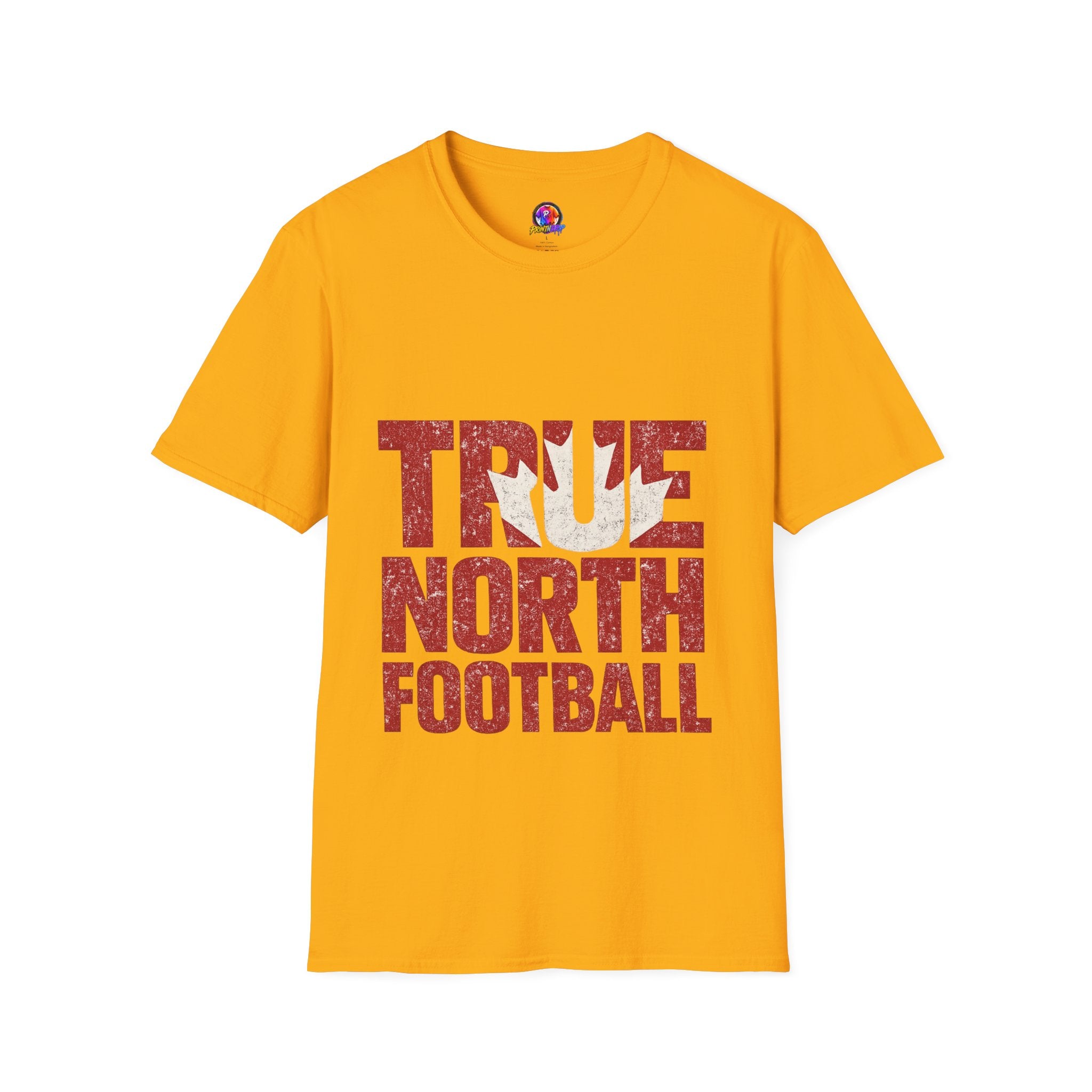 Canada True North Football T-Shirt — Vintage Canadian Leafs Sports Tee