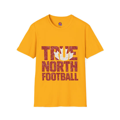 Canada True North Football T-Shirt — Vintage Canadian Leafs Sports Tee