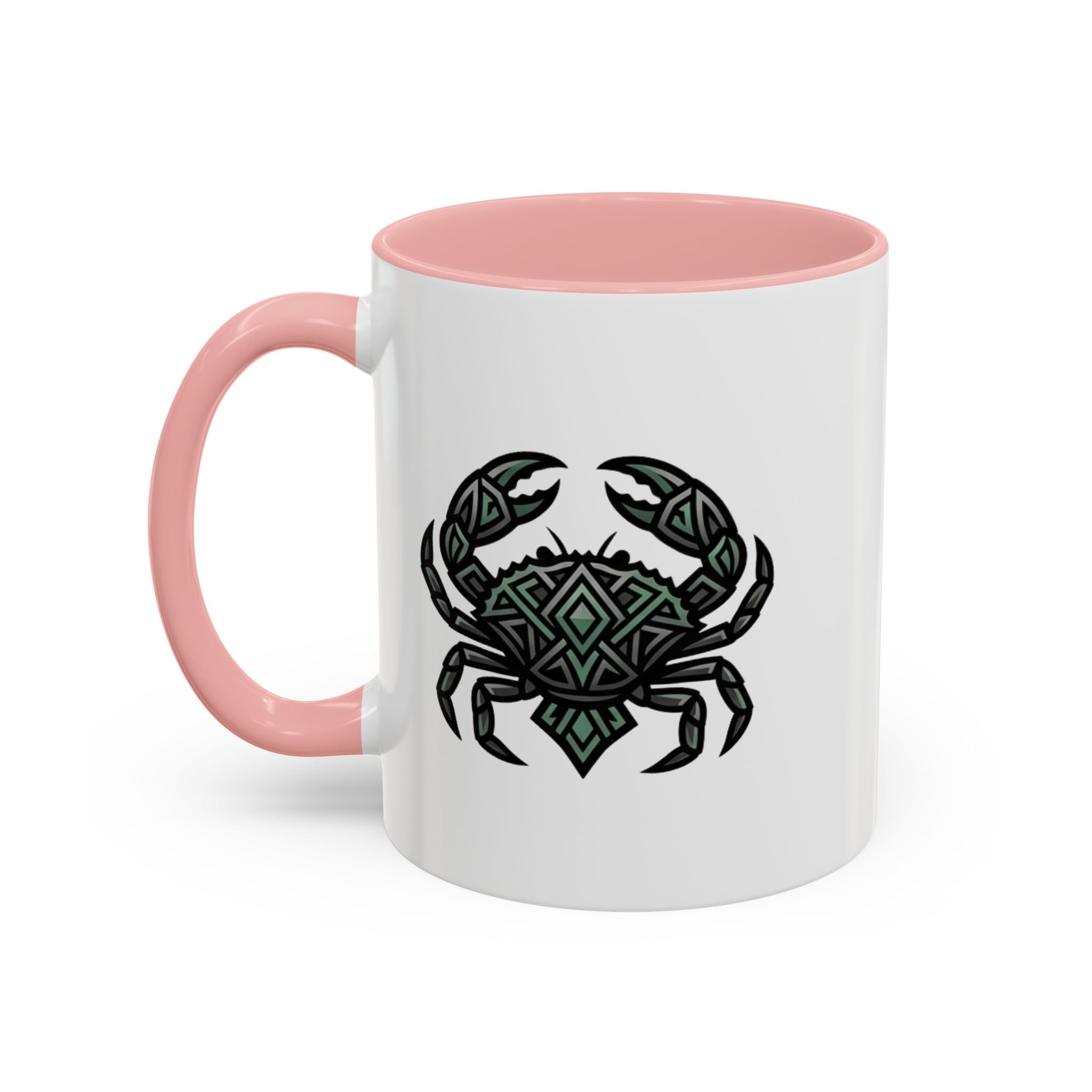 Cancer Zodiac Coffee Mug — Geometric Crab Accent Mug