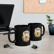 Milo Bailey Dog Dad Mom Forever My Best Friend Personalized Dog Photo Mug — Black Coffee Mug