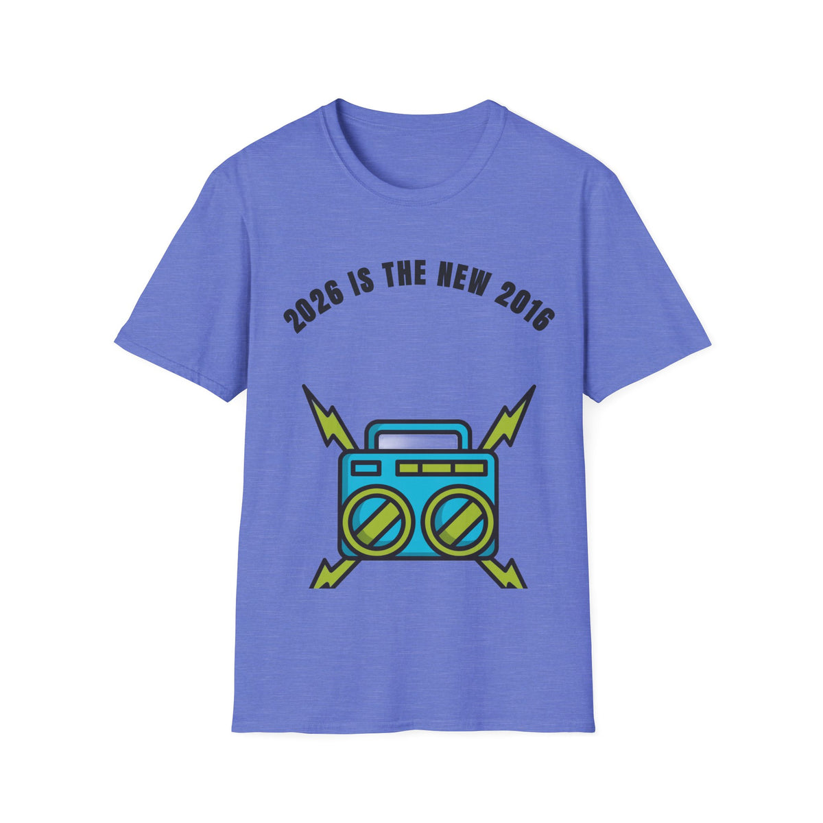 2026 Is The New 2016 T-Shirt — Retro Boombox Graphic Tee - Trending Now - September 2026