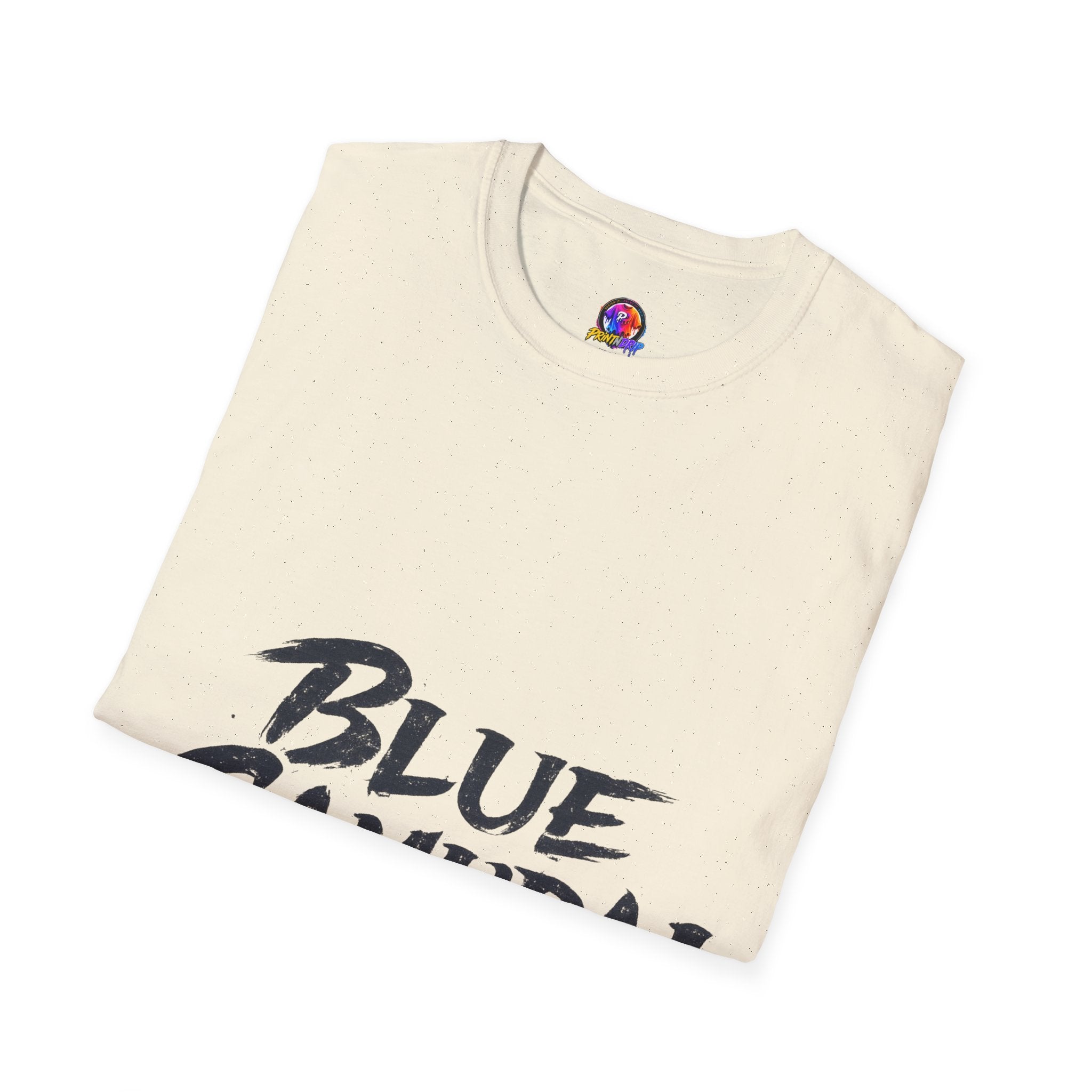 Japan Blue Samurai T-Shirt — Bold Brushstroke Graphic Tee