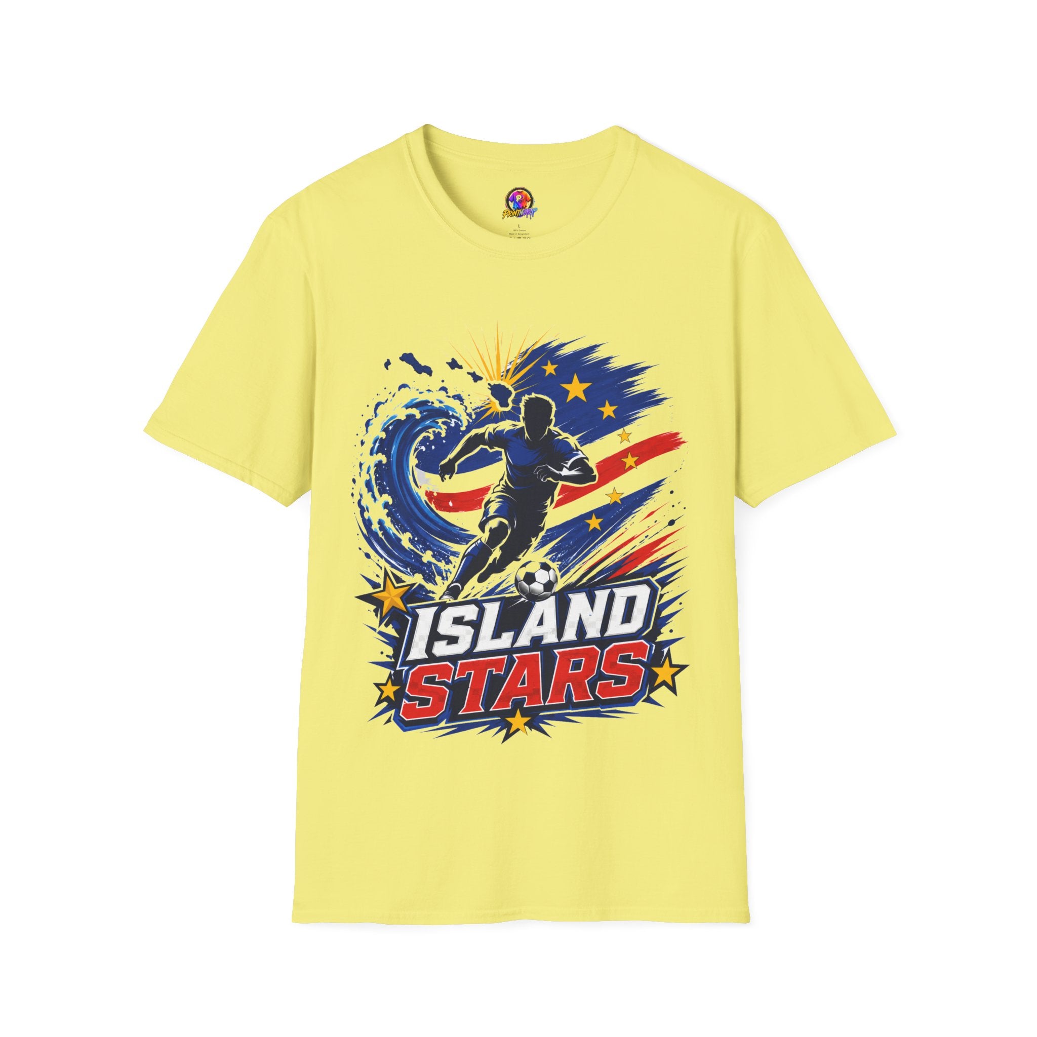 Cabo Verde Island Stars Soccer T-Shirt – Pacific Wave Football Team Tee