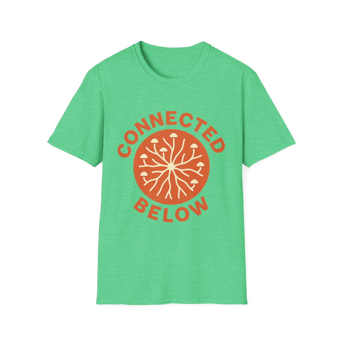 Connected Below Basketball Tee — Minimal Orange Logo T-Shirt - Trending Now - September 2026