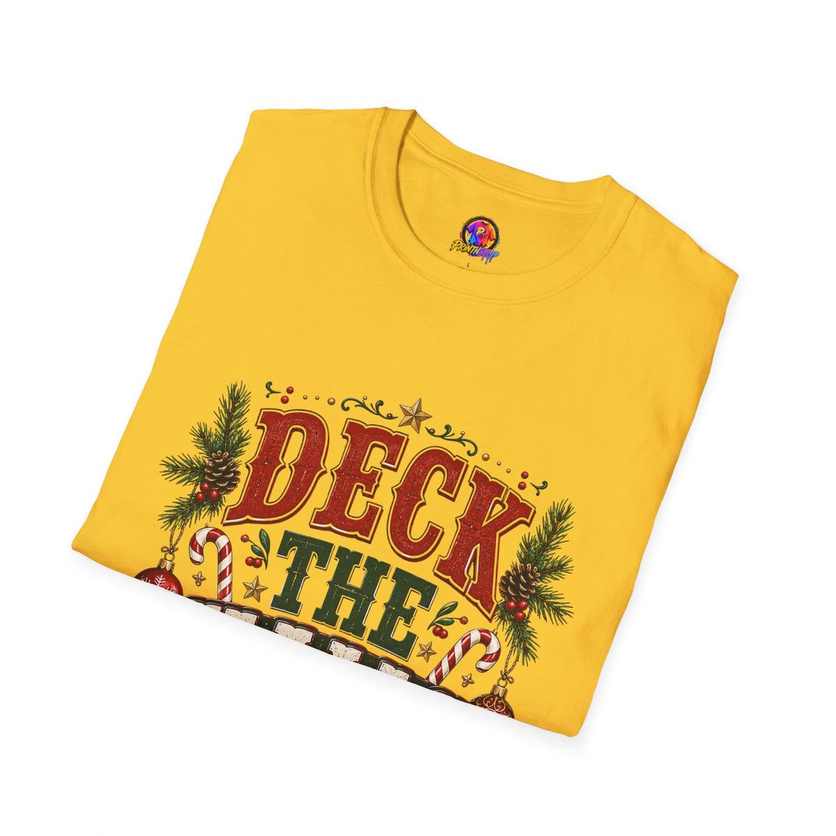 Deck the Halls Y'All T-Shirt — Festive Christmas Holiday Tee