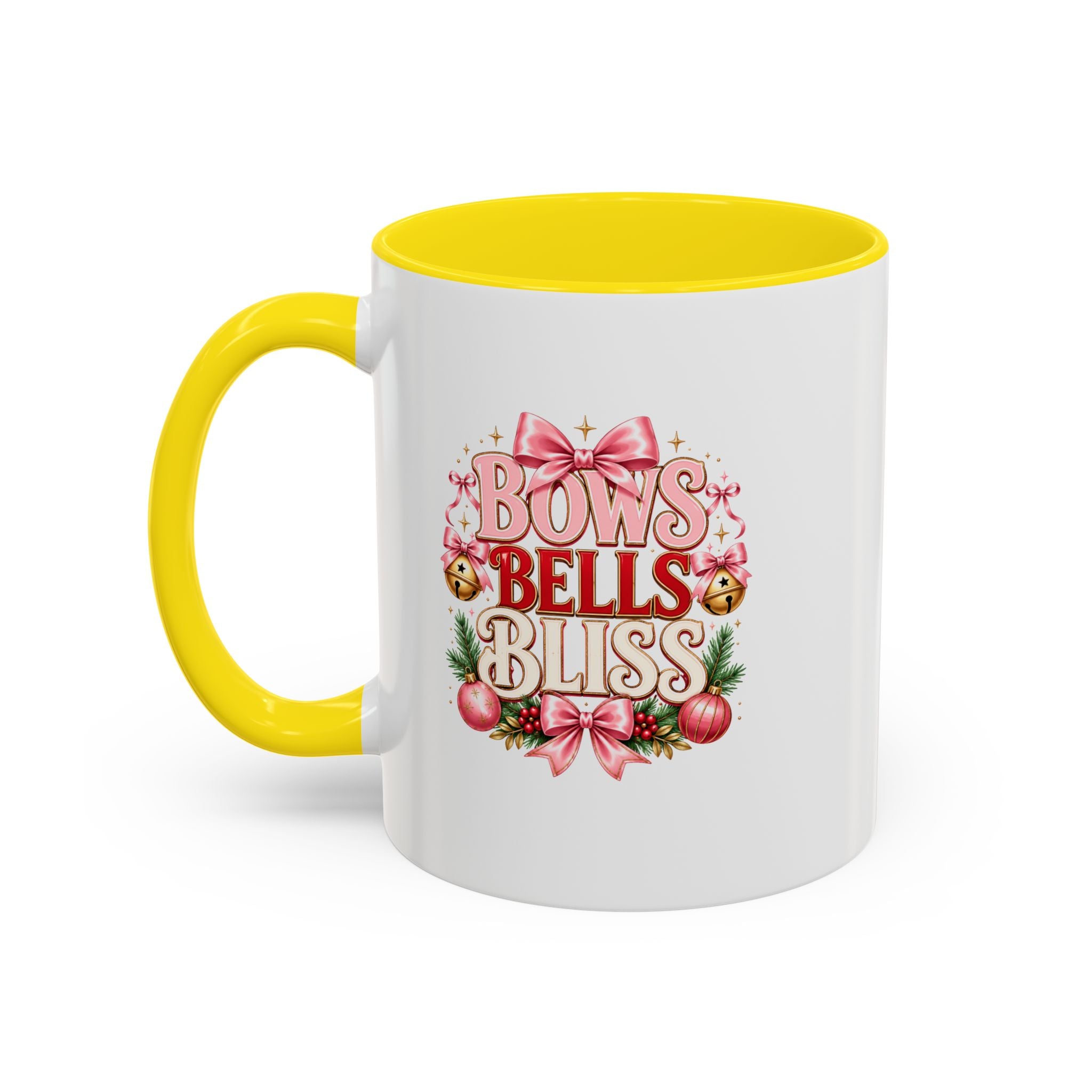 Bows Bells Bliss Christmas Accent Coffee Mug
