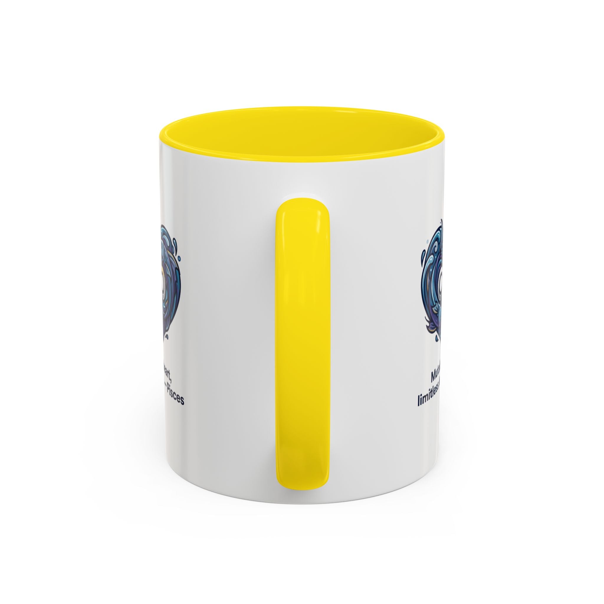 Pisces Heart Coffee Mug — "Mutable heart, limitless love" Zodiac Gift
