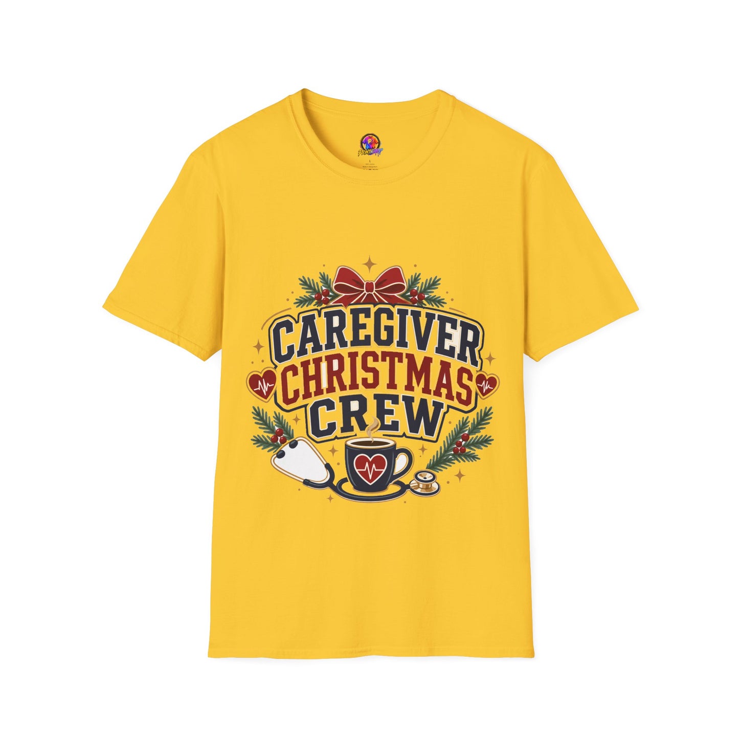 Caregiver Christmas Crew T-Shirt — Holiday Nurse & Caregiver Gift