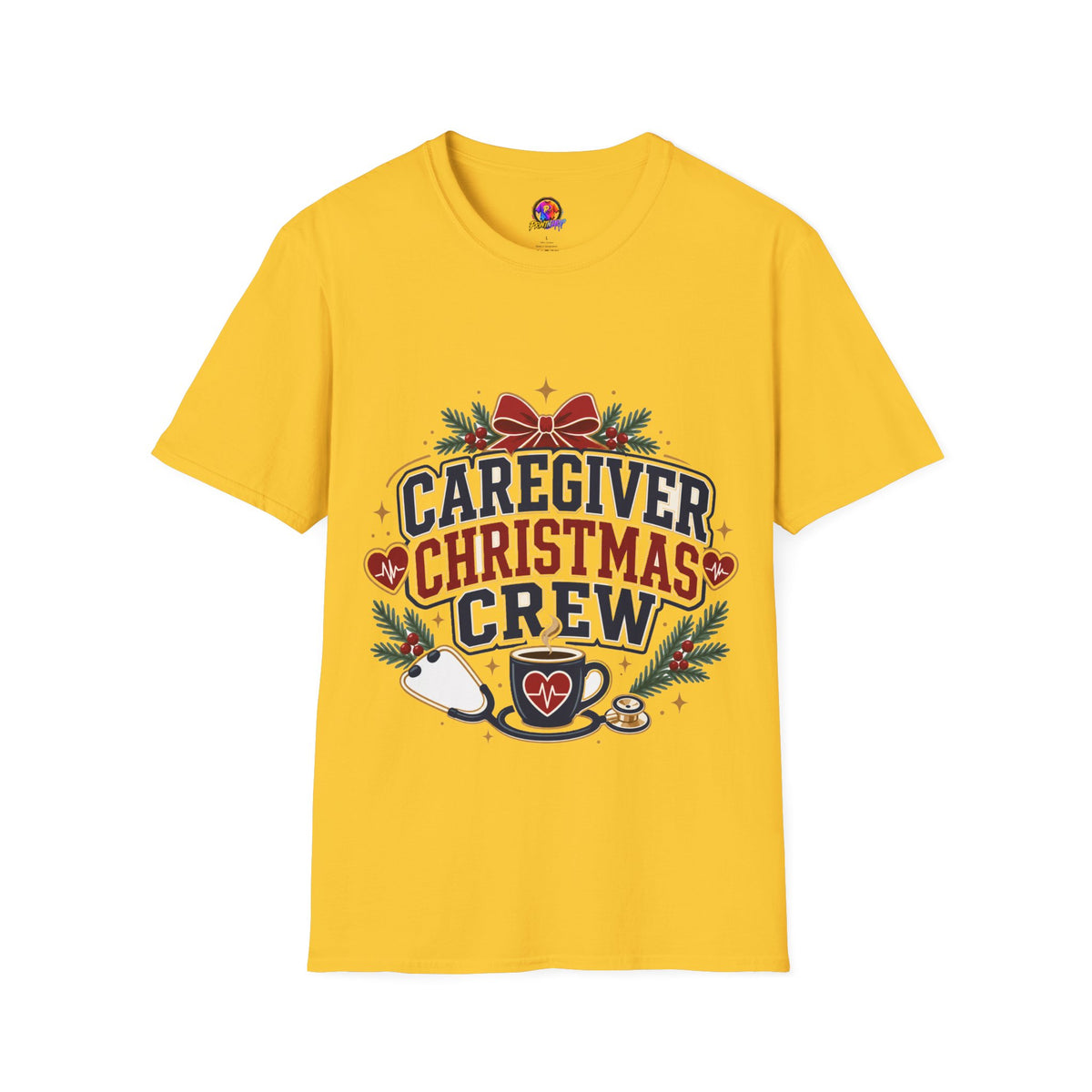 Caregiver Christmas Crew T-Shirt — Holiday Nurse & Caregiver Gift