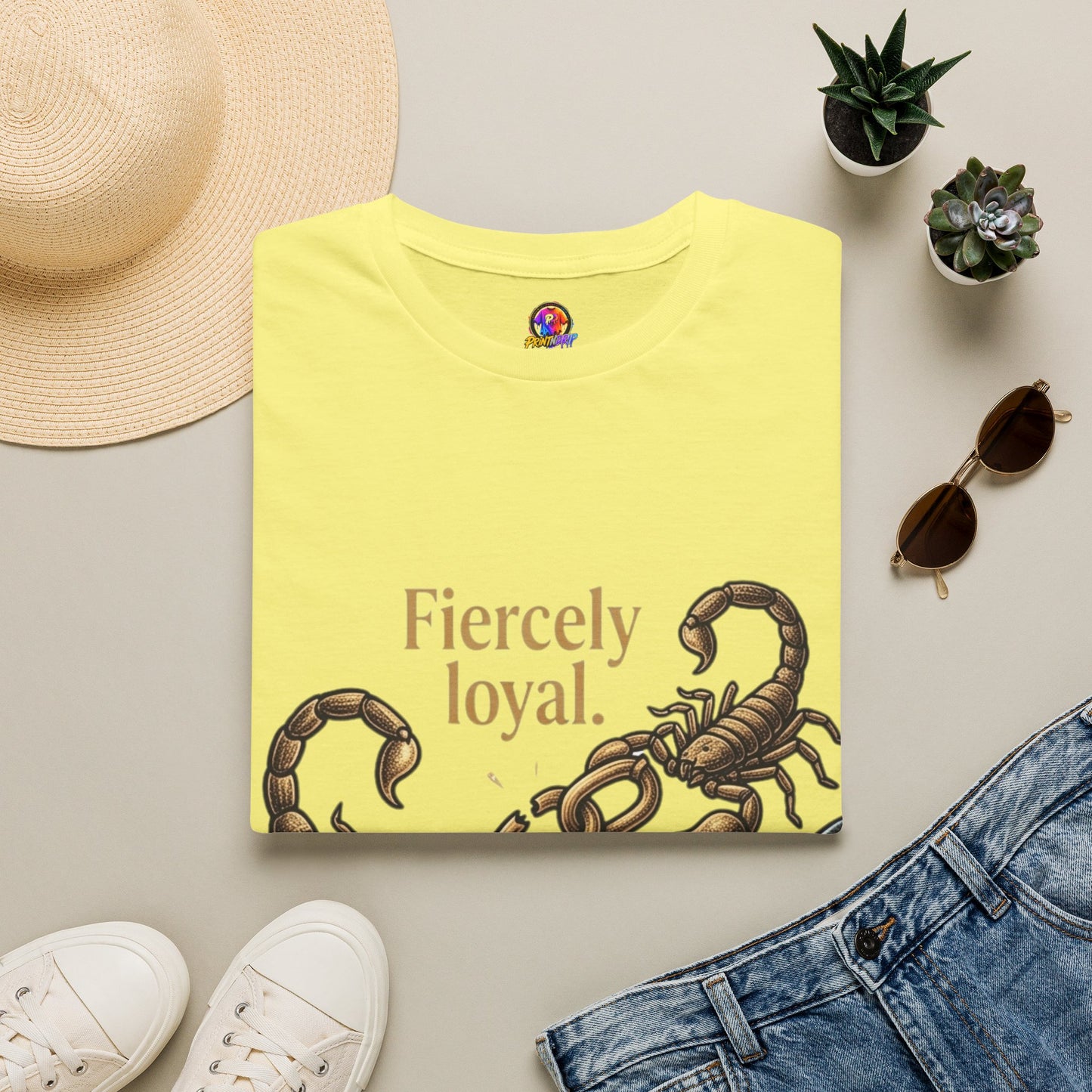 Scorpio T-Shirt — Fiercely Loyal, Easily Detached Zodiac Tee