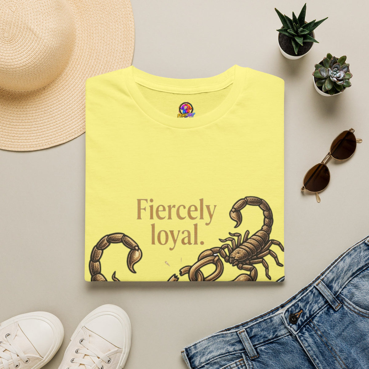 Scorpio T-Shirt — Fiercely Loyal, Easily Detached Zodiac Tee