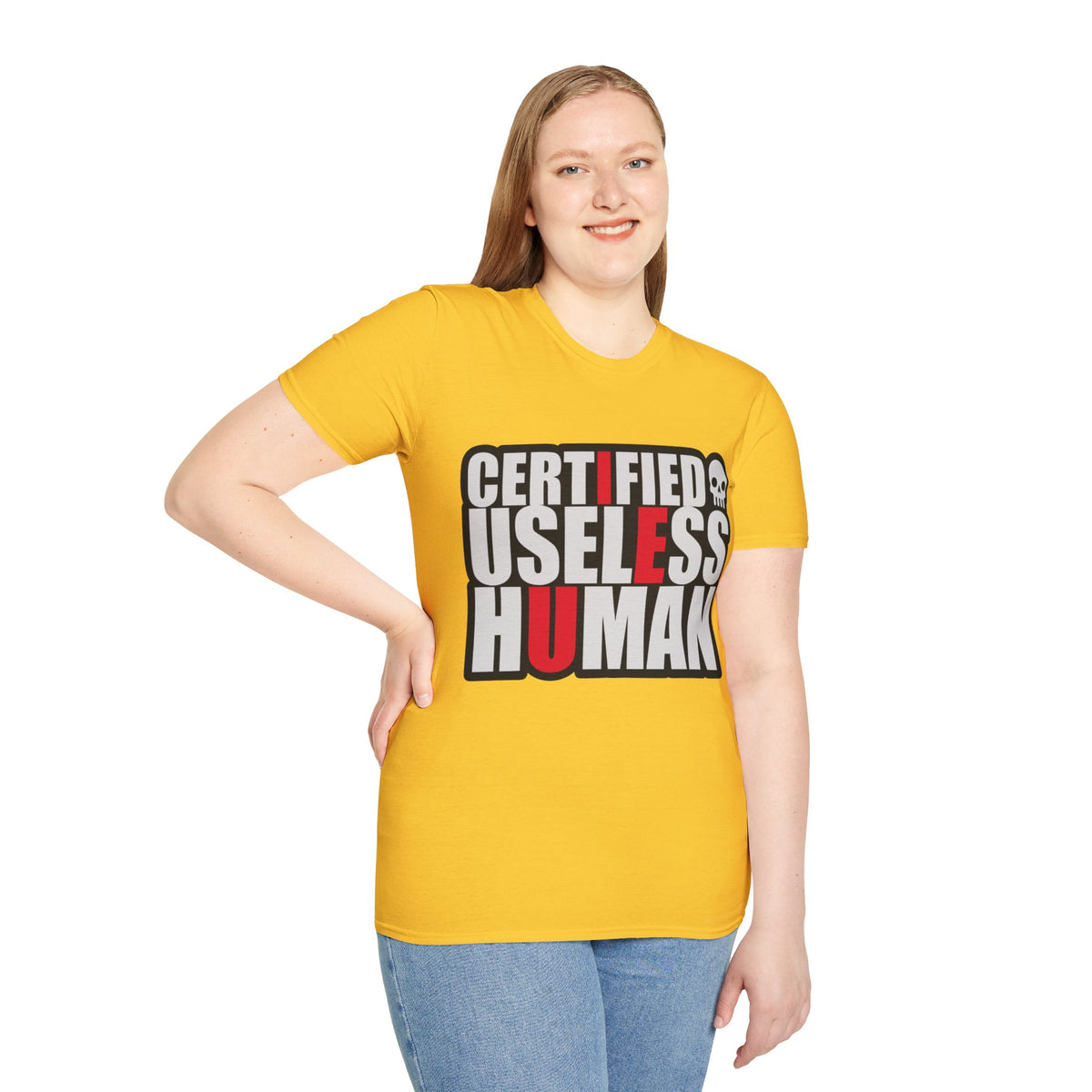 Certified Useless Human T-Shirt — Funny Sarcastic Graphic Tee - Trending Now - August 2026
