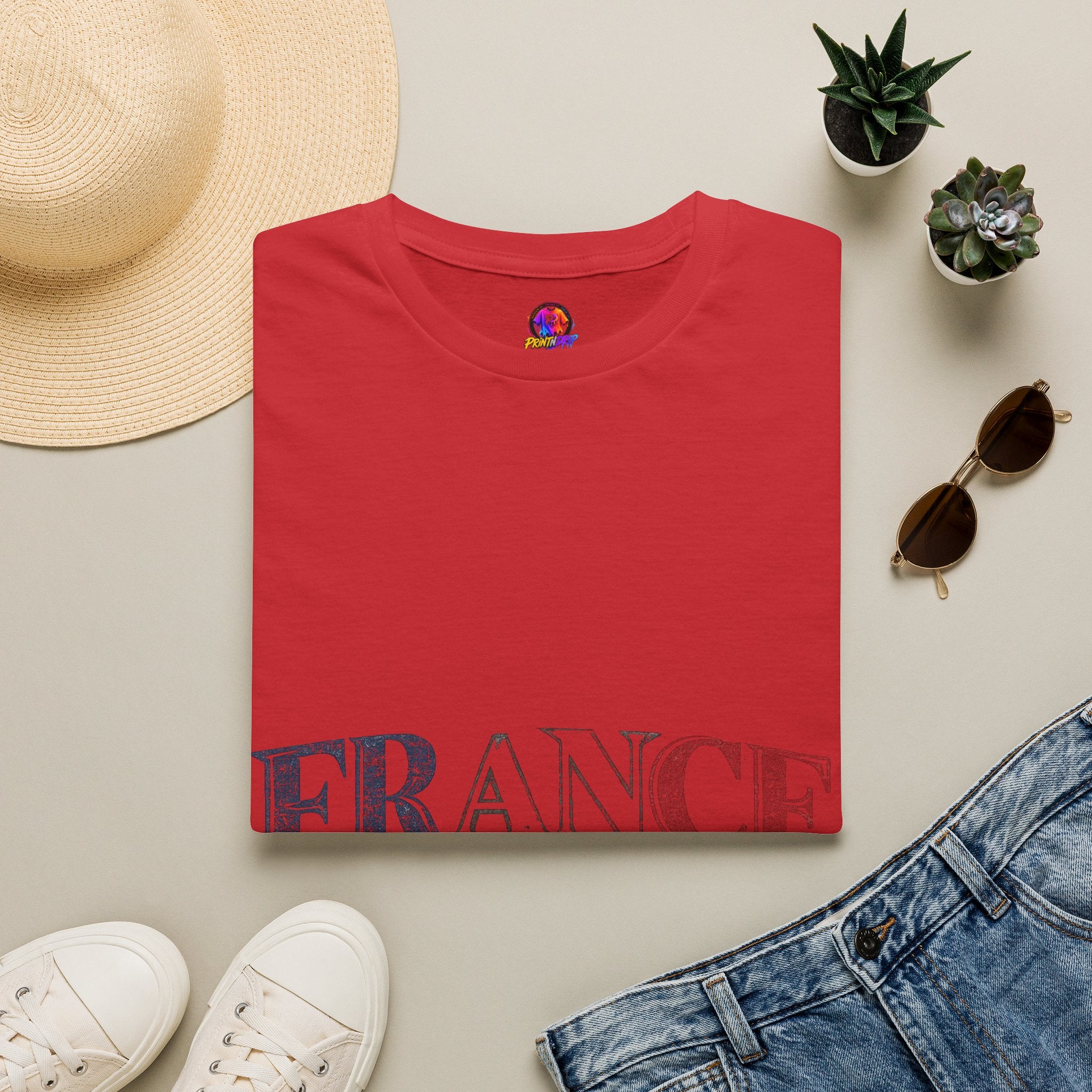 France Vintage Script T-Shirt