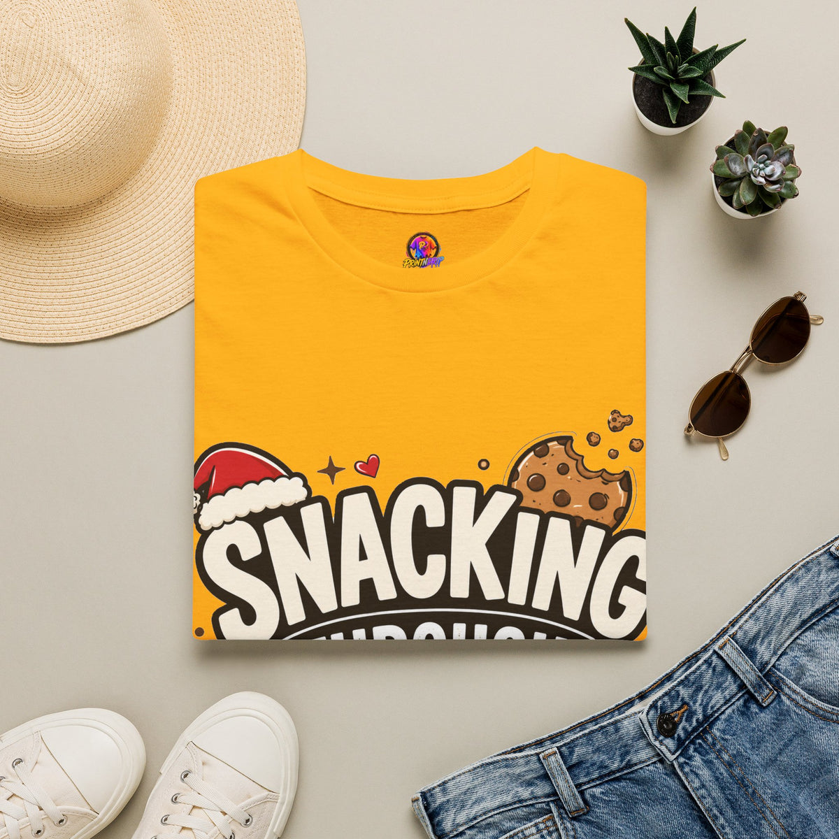 Snacking Through Christmas T-Shirt — Funny Holiday Cookie Tee