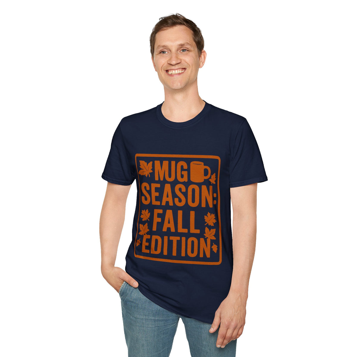 "Mug Season Fall Edition" Retro Aesthetic Graphic Tee - Cozy Autumn Vibe White T-Shirt - Trending Now - September 2026