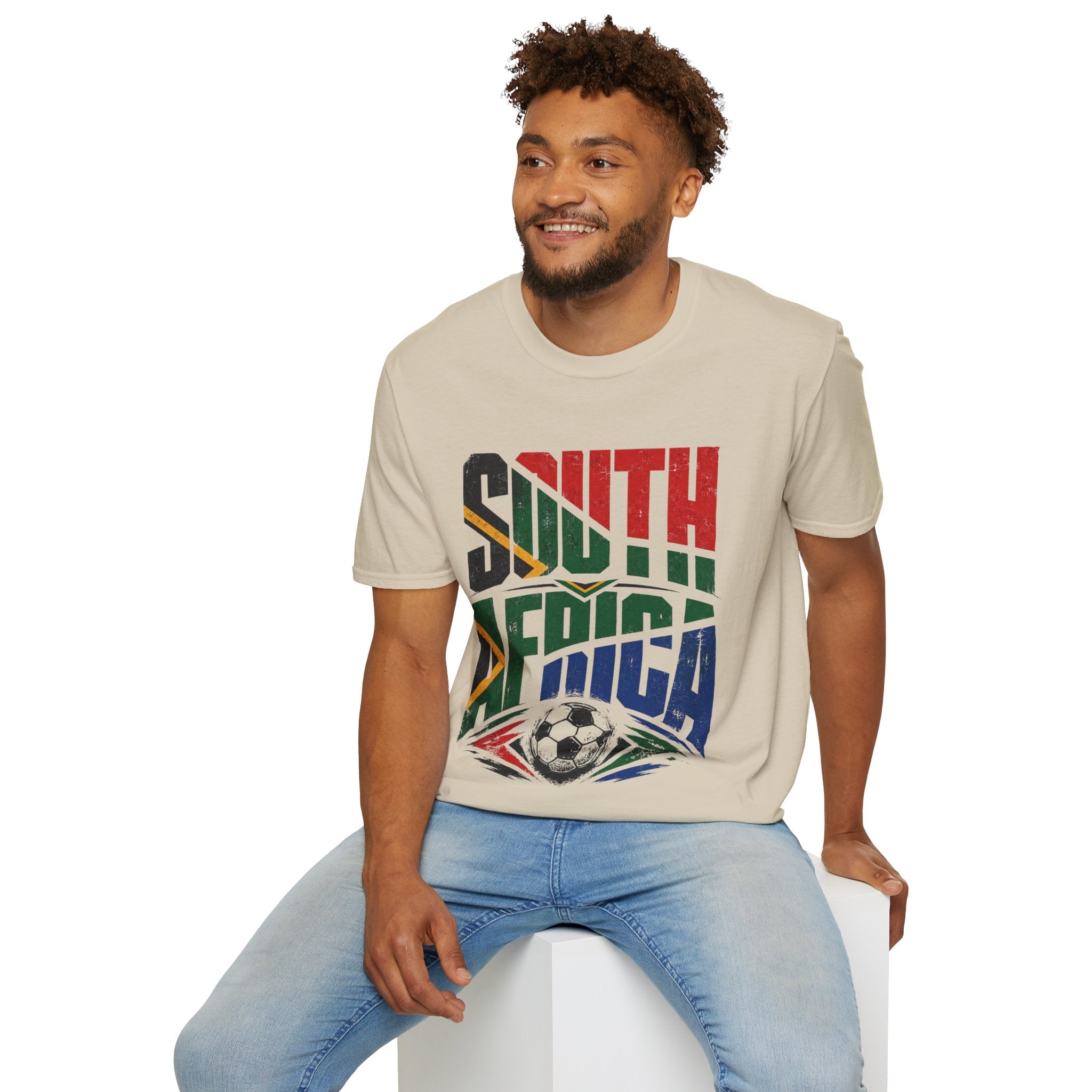 South Africa Soccer T-Shirt — Vintage Flag Football Fan Tee