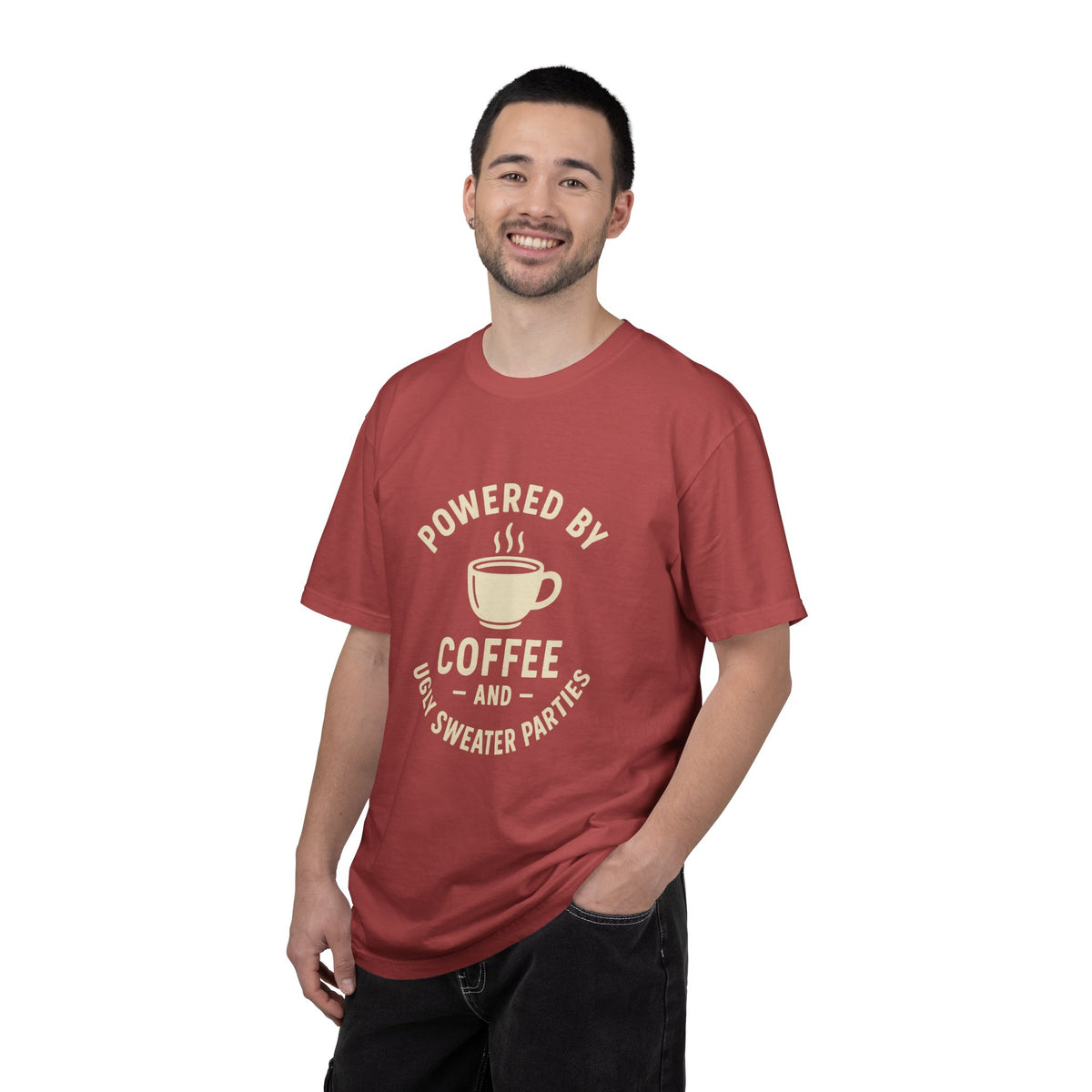 Powered by Coffee T-Shirt — Funny Coffee Lover Tee - Trending Now - October 2026