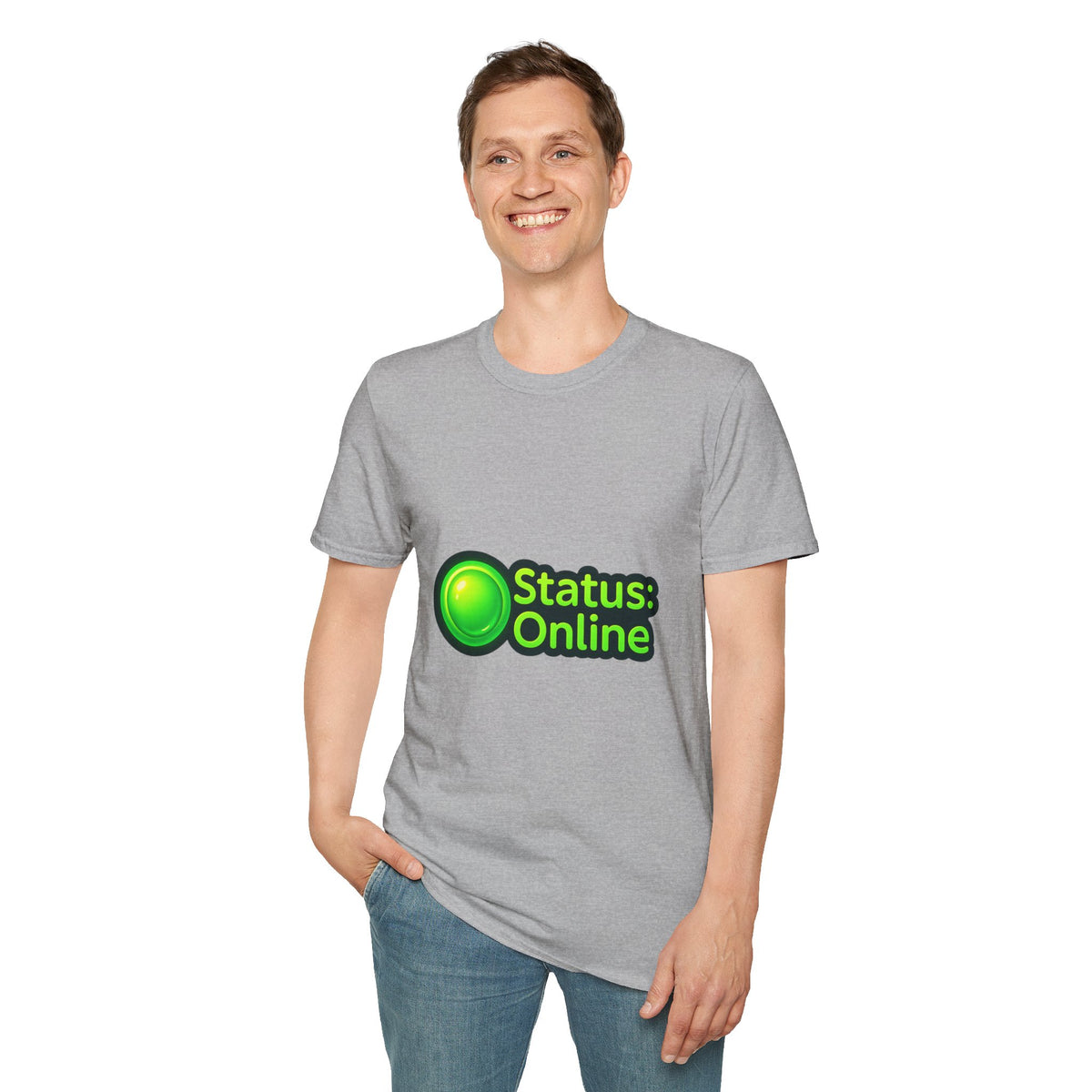 Status Online T-Shirt — Green Online Status Icon Tee - Trending Now - October 2026
