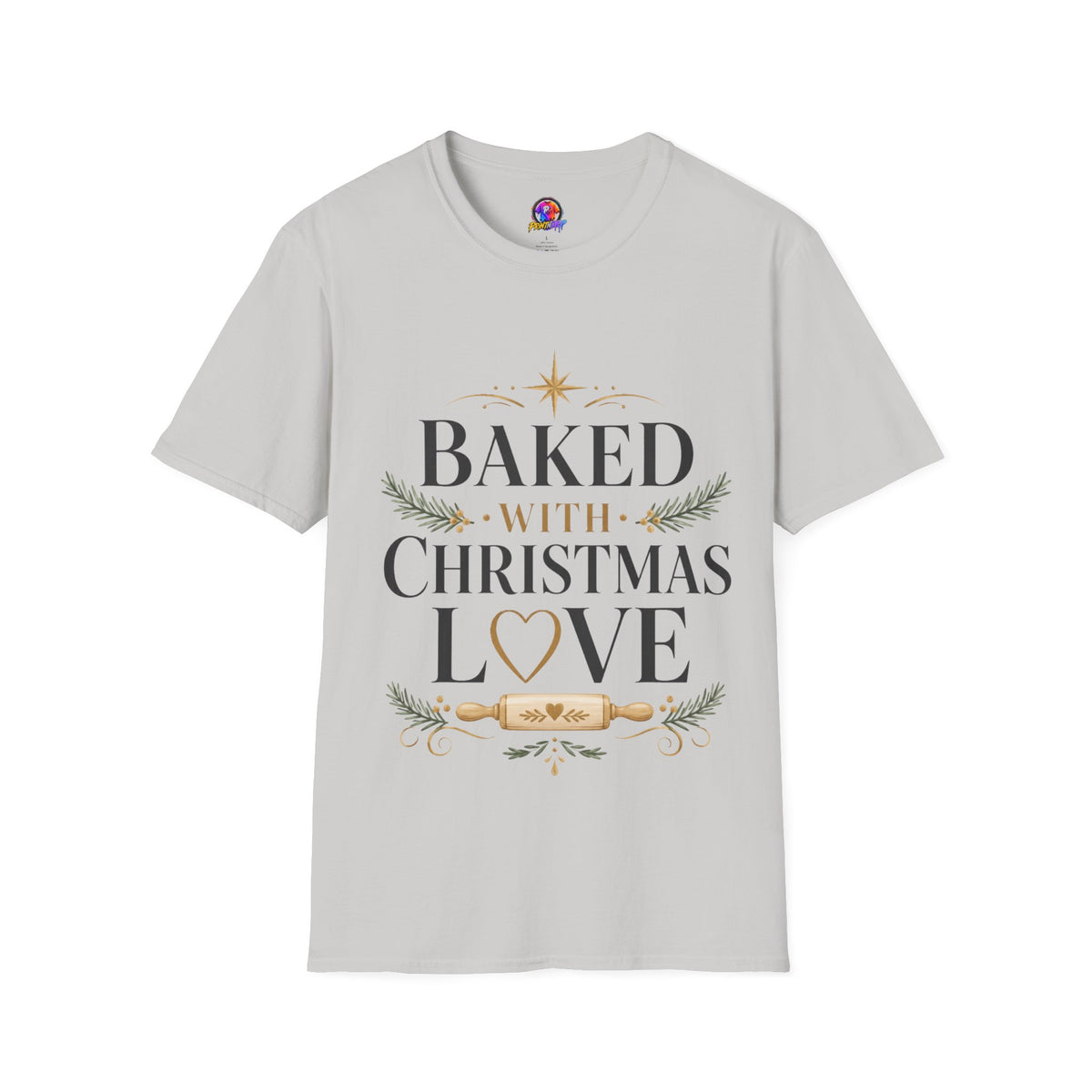 T-Shirt — "Baked With Christmas Love" Holiday Baking Shirt