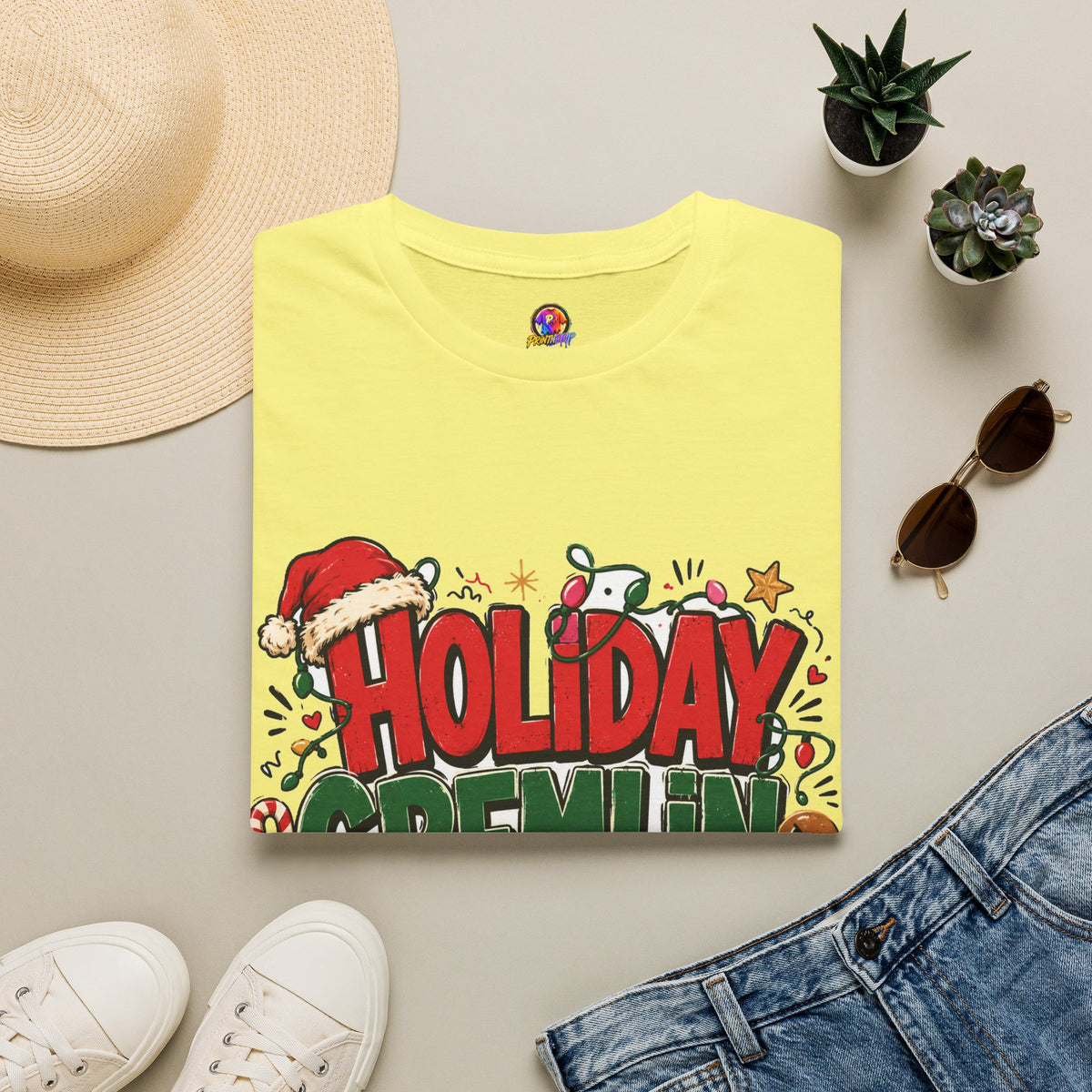 Holiday Gremlin Mode T-Shirt — Christmas Cute Festive Graphic Tee