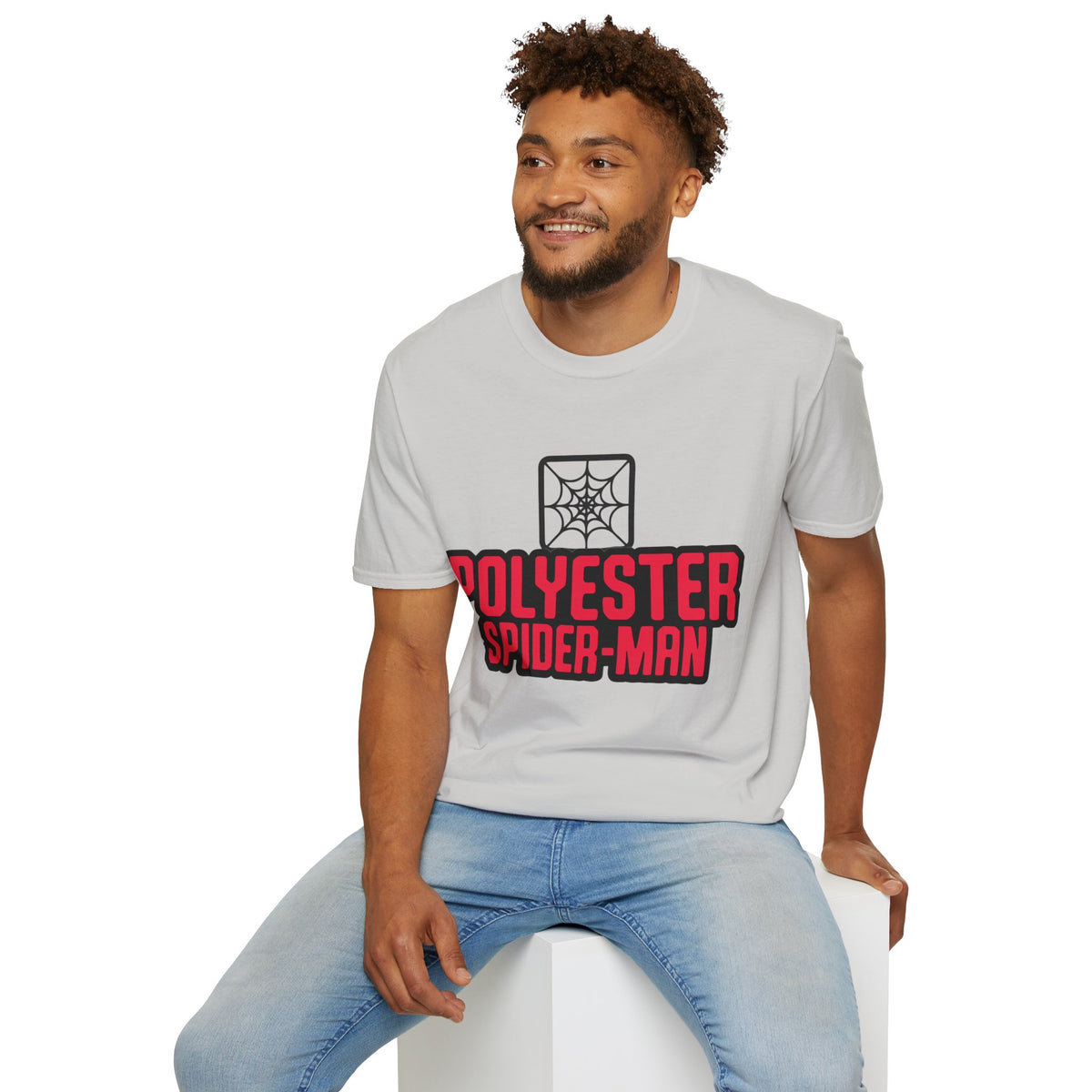 Spider-Man Polyester Graphic Tee — Bold Retro Logo Spiderweb T-Shirt - Trending Now - August 2026