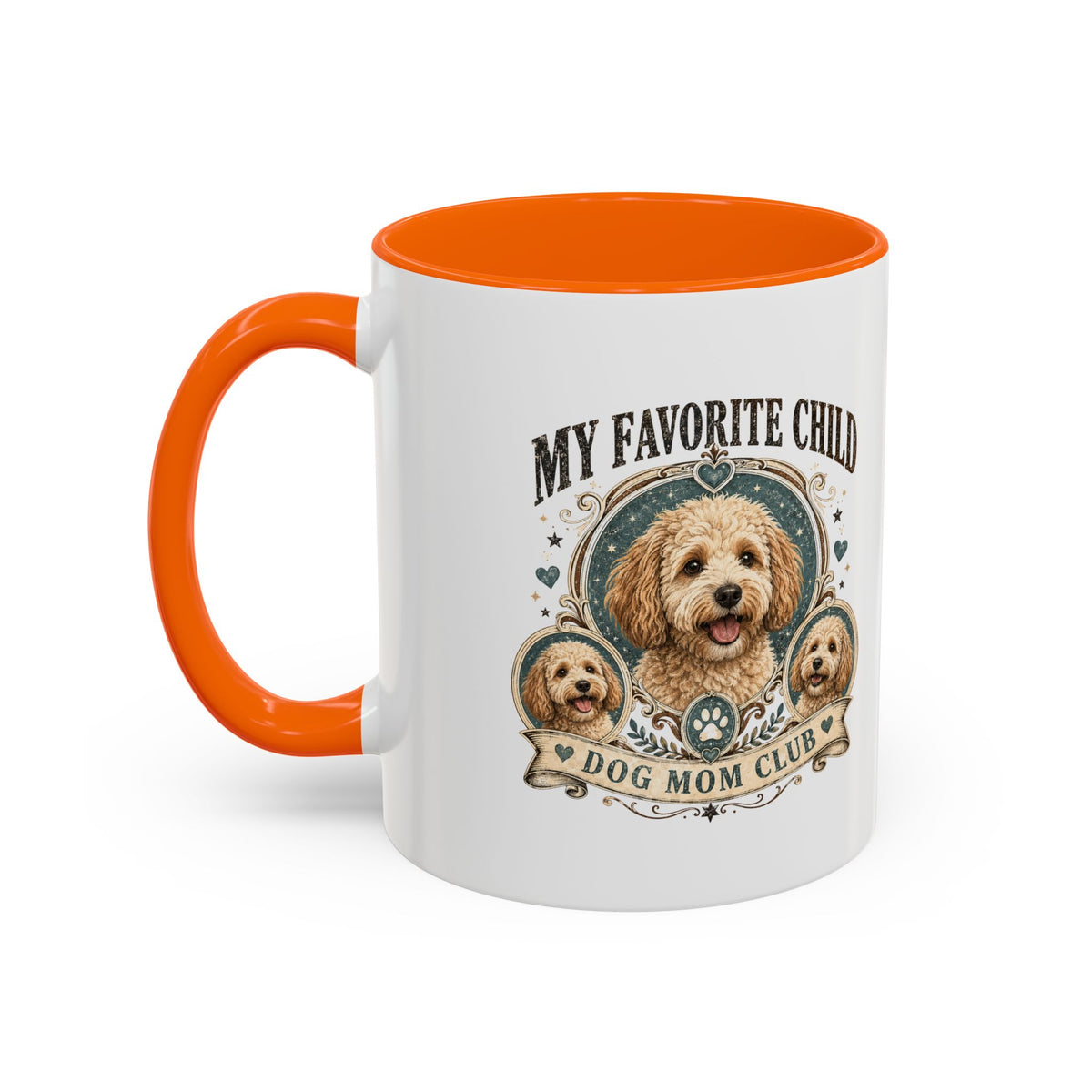 Milo Bailey Dog Dad Mom Dog Mom Coffee Mug – “My Favorite Child” Cute Paw Print Accent Mug