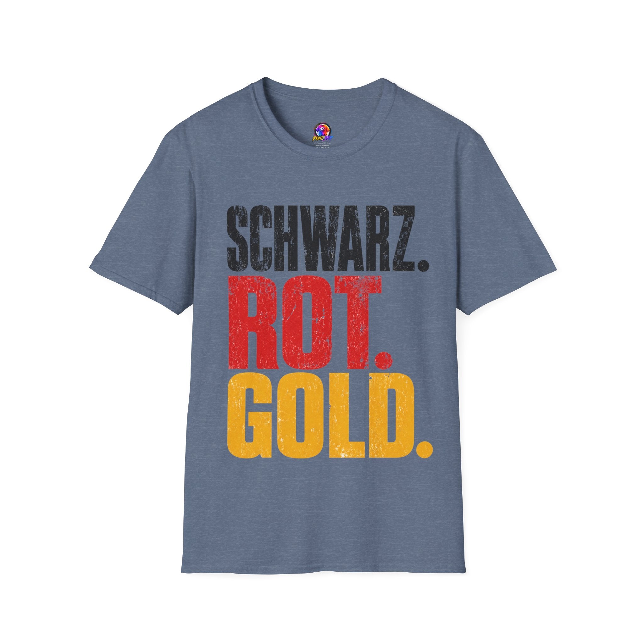 Germany Schwarz Rot Gold T-Shirt — German Flag Pride Graphic Tee