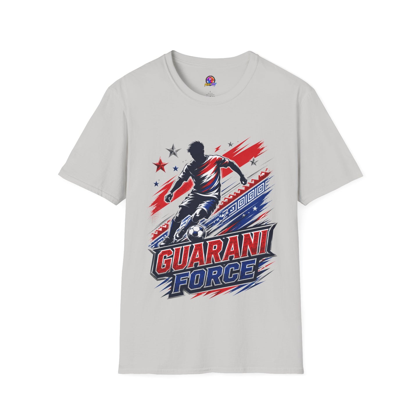 Paraguay Guarani Force Soccer T-Shirt — Red, White & Blue Futbol Fan Tee