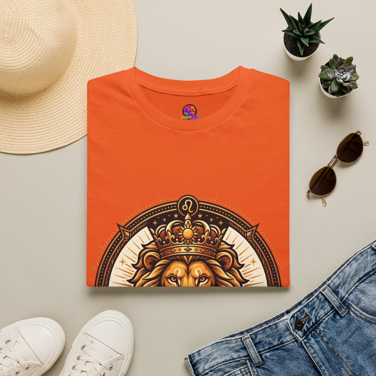 Leo Zodiac Lion T-Shirt — "Confidence Comes Naturally, I'm a Leo" Astrology Tee